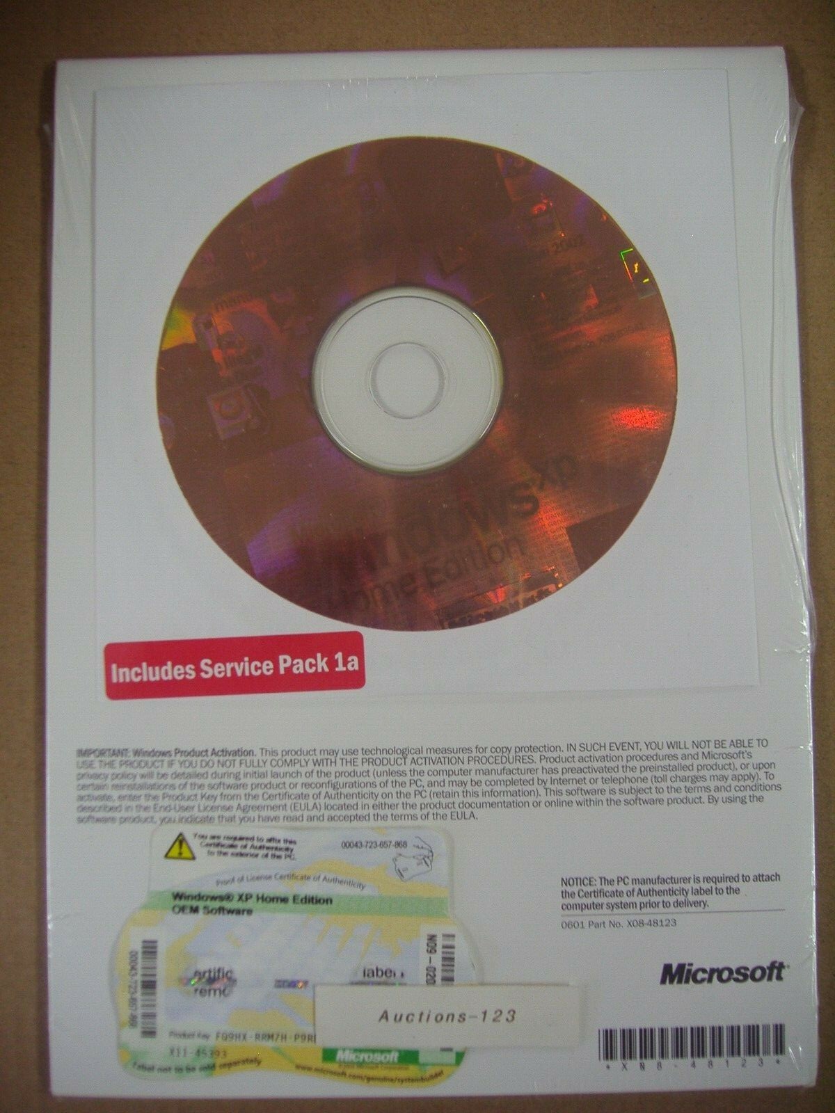 MICROSOFT WINDOWS XP HOME FULL ENGLISH OPERATING SYSTEM OS MS WIN =NEW SEALED=