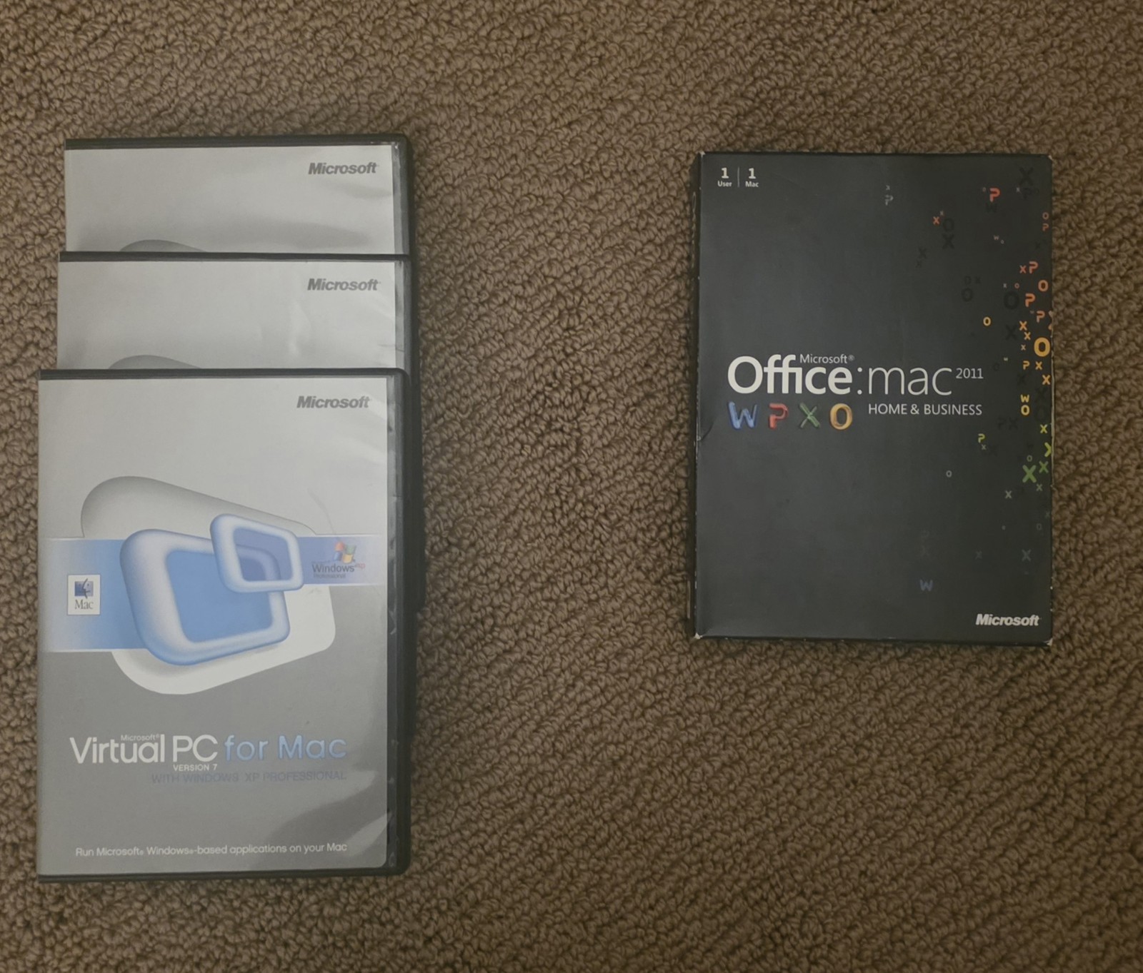 Microsoft Office Mac 2004 2008 2011 Windows 8.1 Virtual PC Software Lot 26+ Pcs