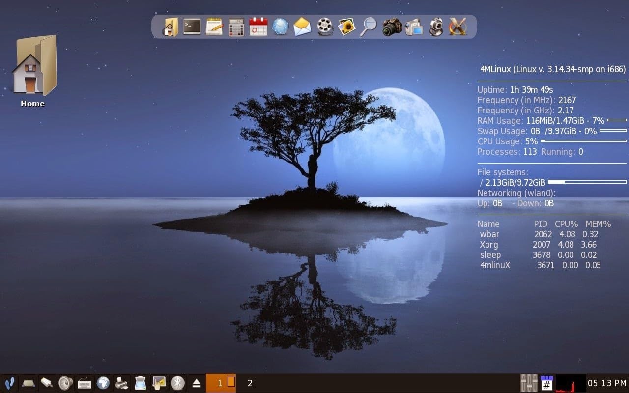 Latest New Release 4M Linux Workstation OS Operating System for PC on DVD