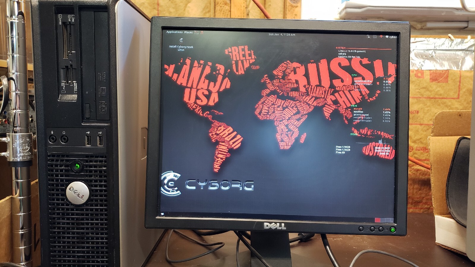 CYBORG CyborgHawk Linux v-1.1 x86_64-bit Pen testing & Security OS
