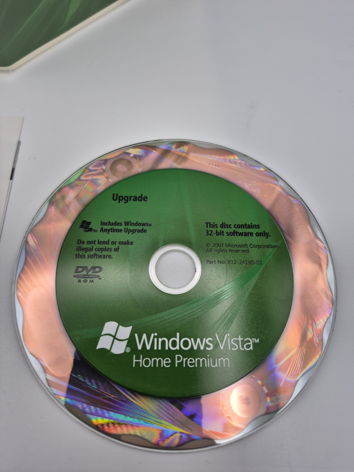 Windows Vista Home Premium Service Desk Upgrade 32 Bit with Product Key
