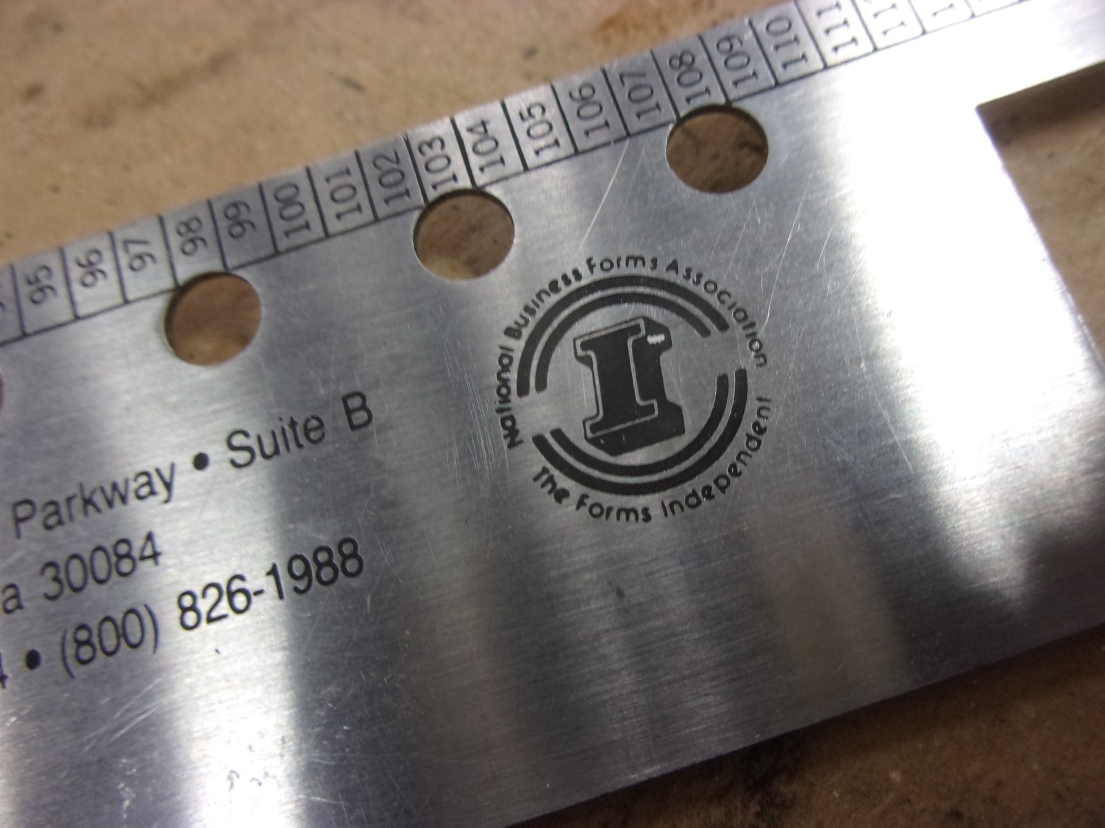 Vtg COMPUSOFT No. 6064 18″ Ruler Template Paper Caliper Geometric Architect USA