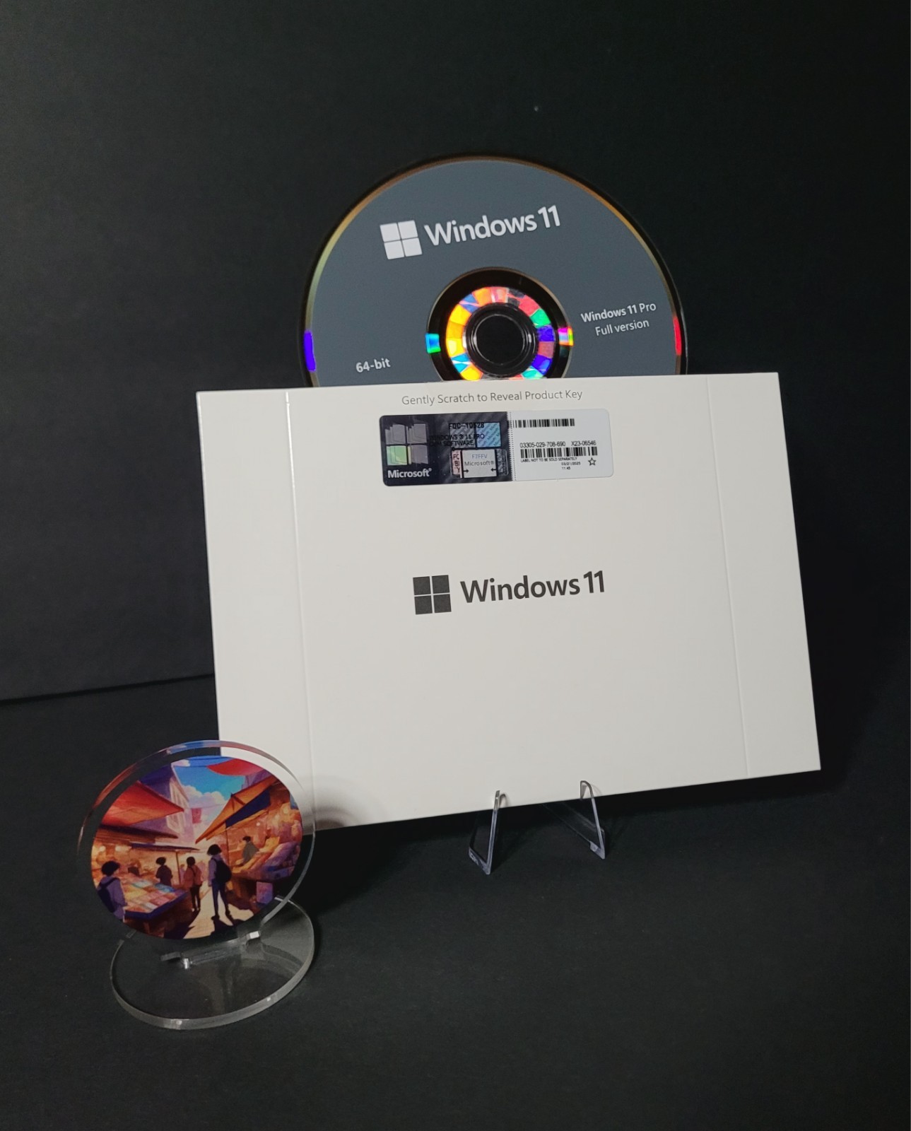 MS Win 11 Pro 64 Bit DVD and Product Key