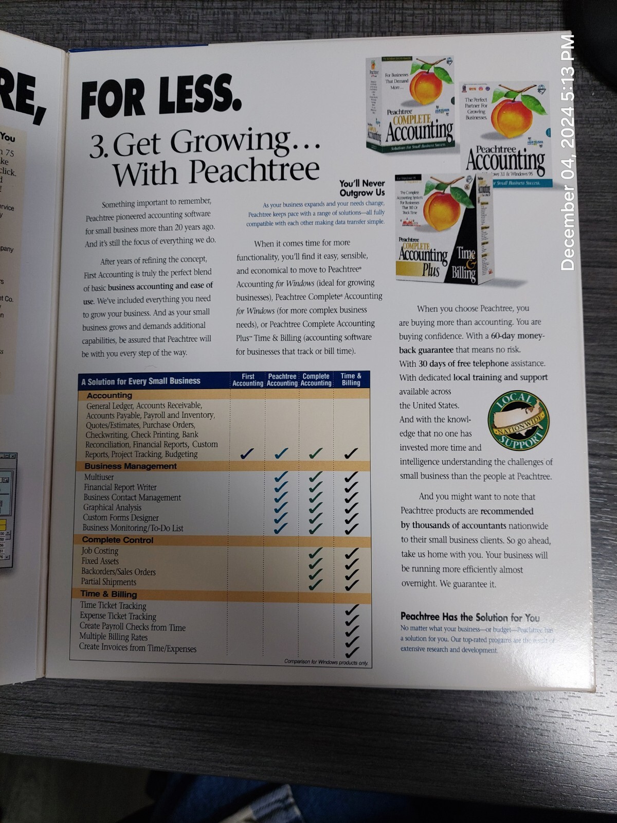 Peachtree First Accounting Windows 3.1 & Windows 95 PC 3.5 Diskettes and CD rom