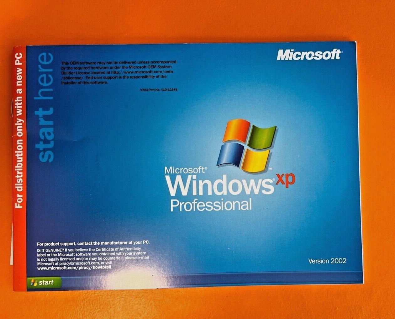 Microsoft Windows XP Pro Key and Disk Service Pack 2 Open Box New