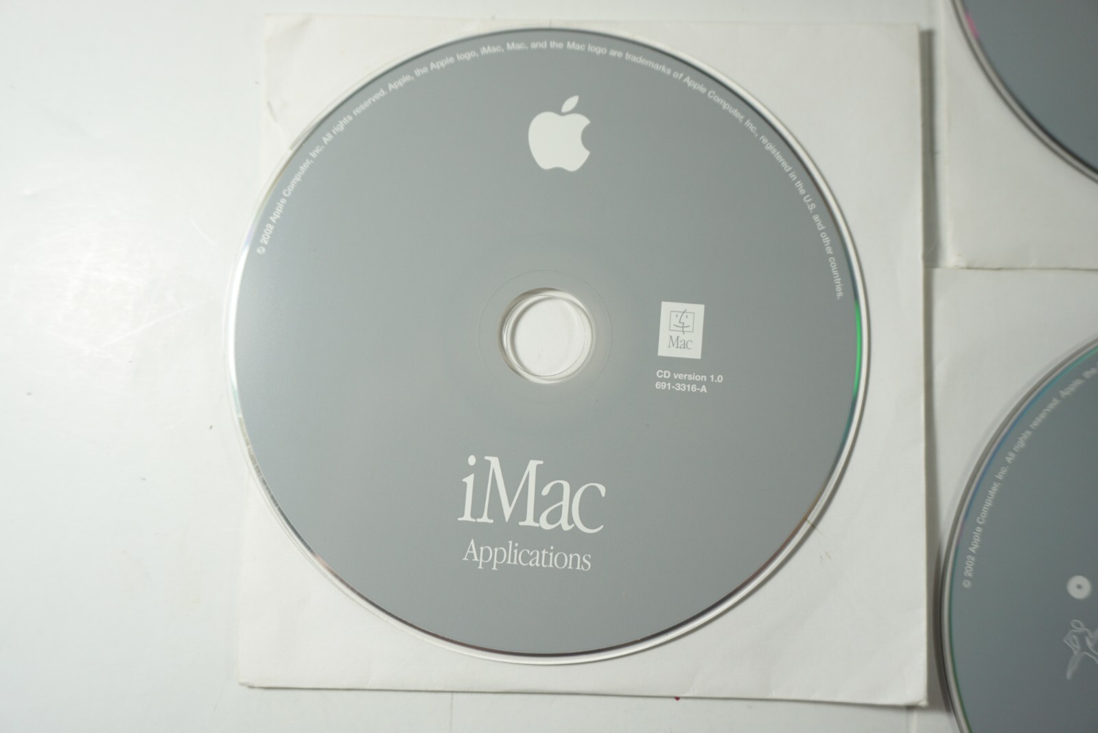 iMac 2002 Mac Macintosh Software Restore Discs OS X 10.1.2 Puma 10 + App (7 CDs)