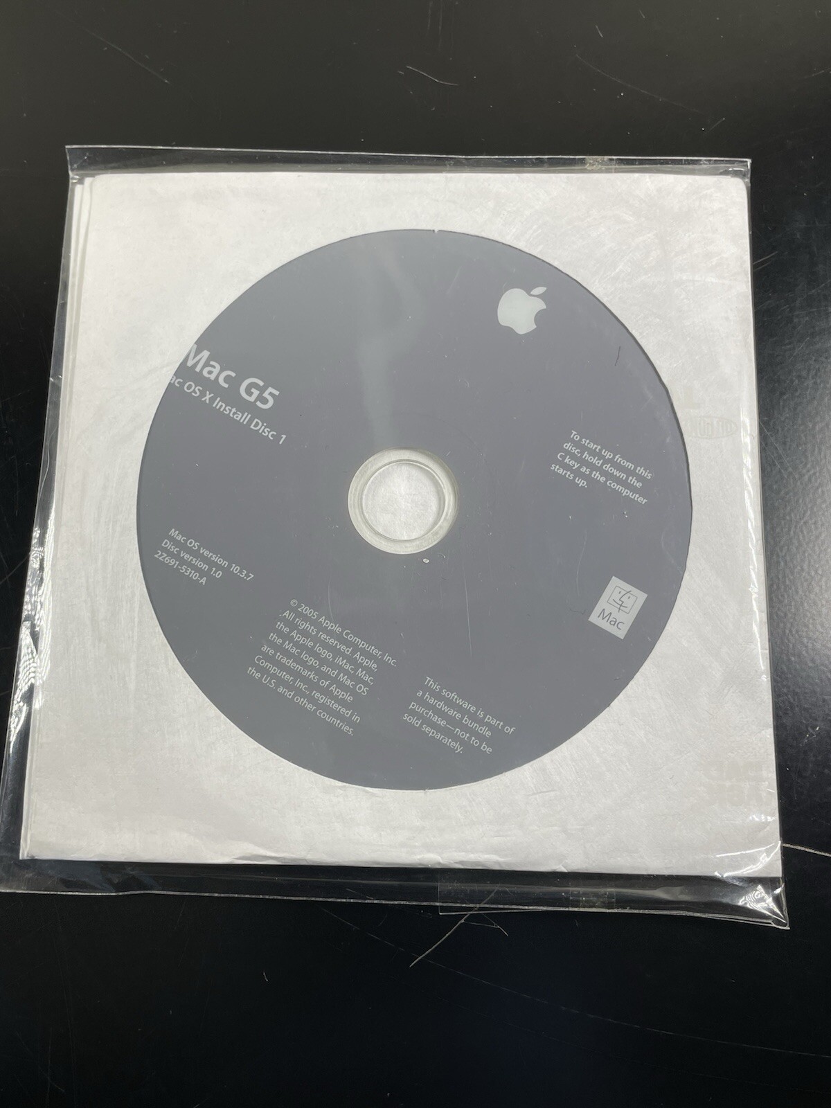 Panther 10.3.7 for first generation 17″ & 20″ iMac G5’s