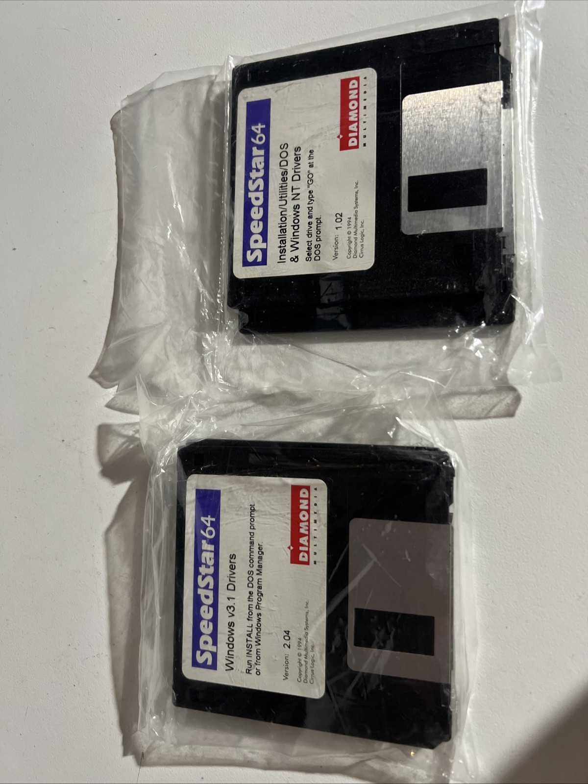 speedstar64 floppy disc windows v3.1 drivers & utilities/dos/nt drivers diamond