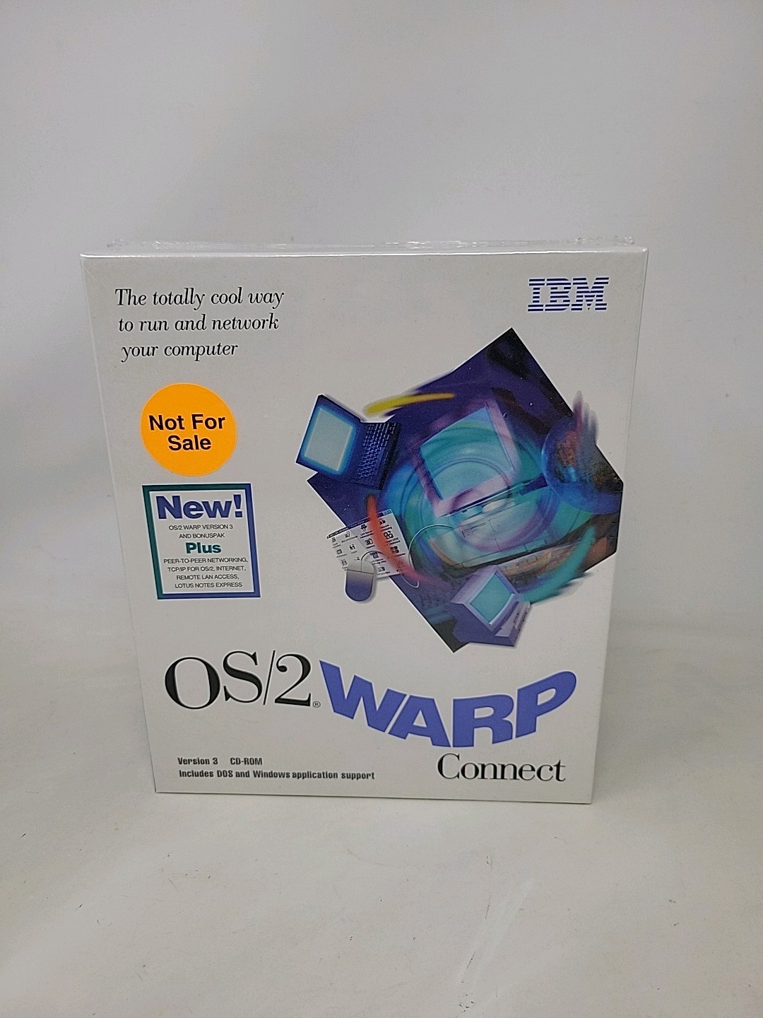 *NEW SEALED* IBM OS/2 Warp Connect Version 3 CD-Rom Vintage Computer Software