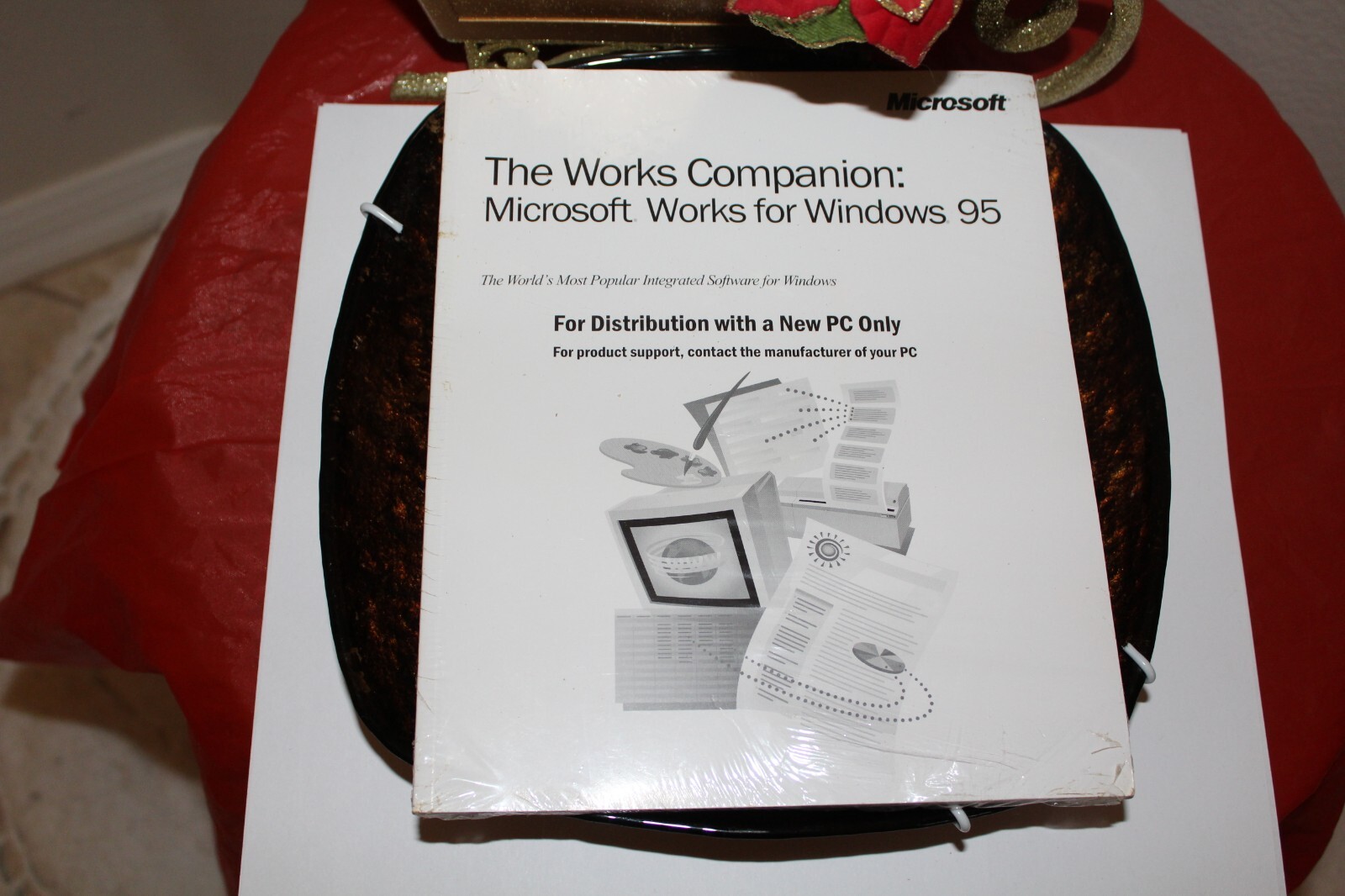 Microsoft Windows 95 Works 4.5 UPI Card Companion w/ PRODUCT KEY Vintage NEW NIB