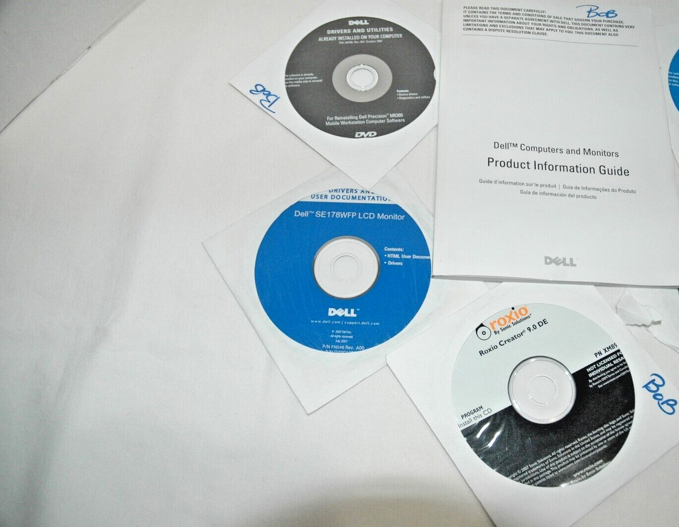 „Dell Reinstallation Discs for Precision M6300 & others – 4 CD Set” see listing