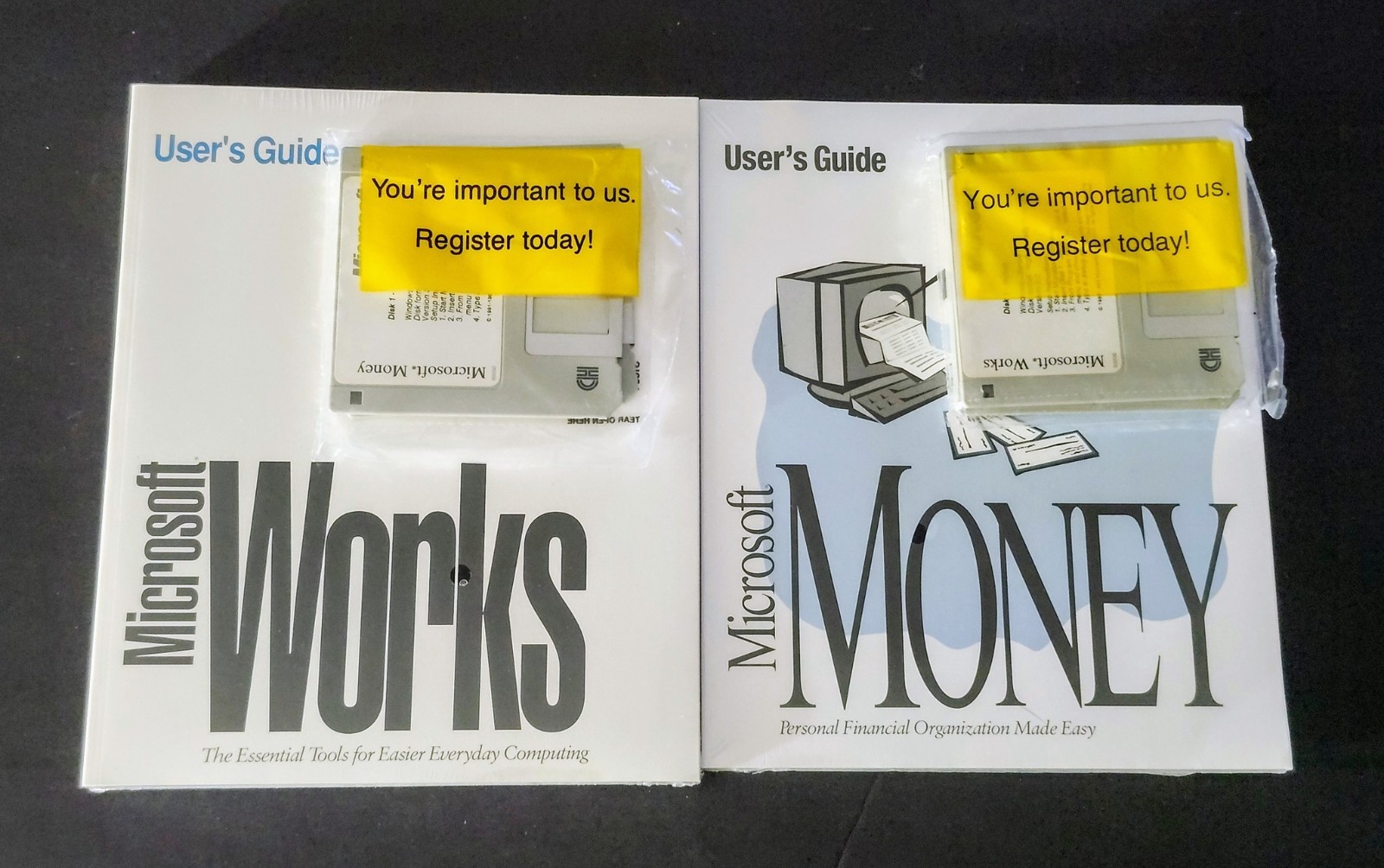 Microsoft Windows 95 Works Money 3.0 Office Visio 2007 4X combo SEALED COA’S