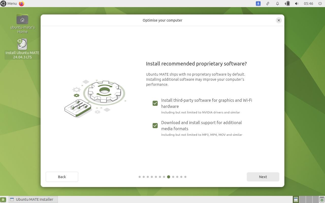 Ubuntu MATE 24.04.4 LTS Bootable USB 64‑Bit Live Installer UEFI/BIOS PC & MAC