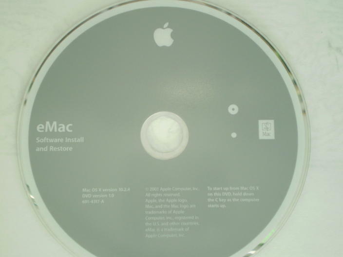 Apple Macintosh eMac Media Pack 603-2813 – 5 DVD’s