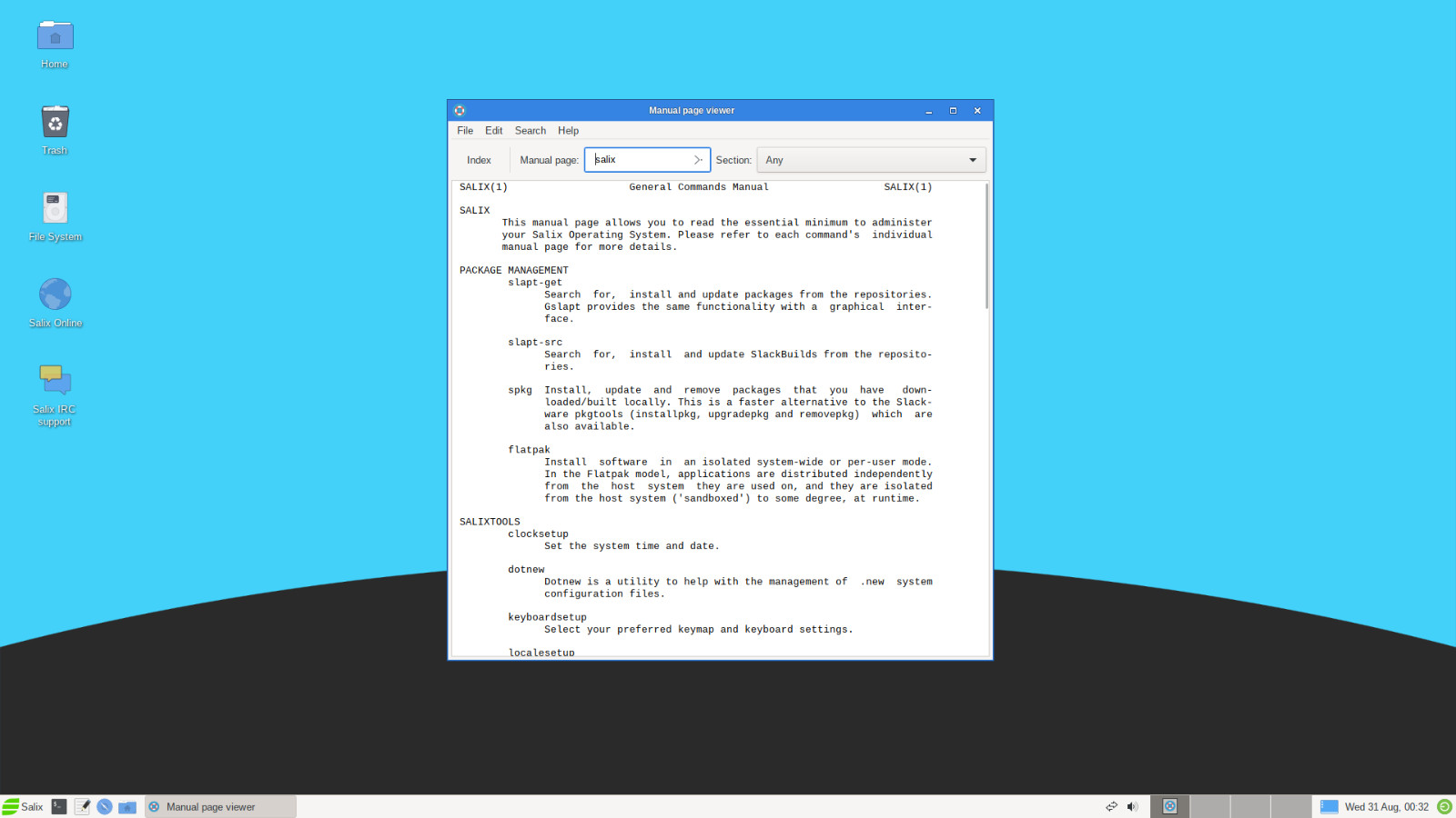 Salix Linux 15.0 – DVD or USB Flash Drive