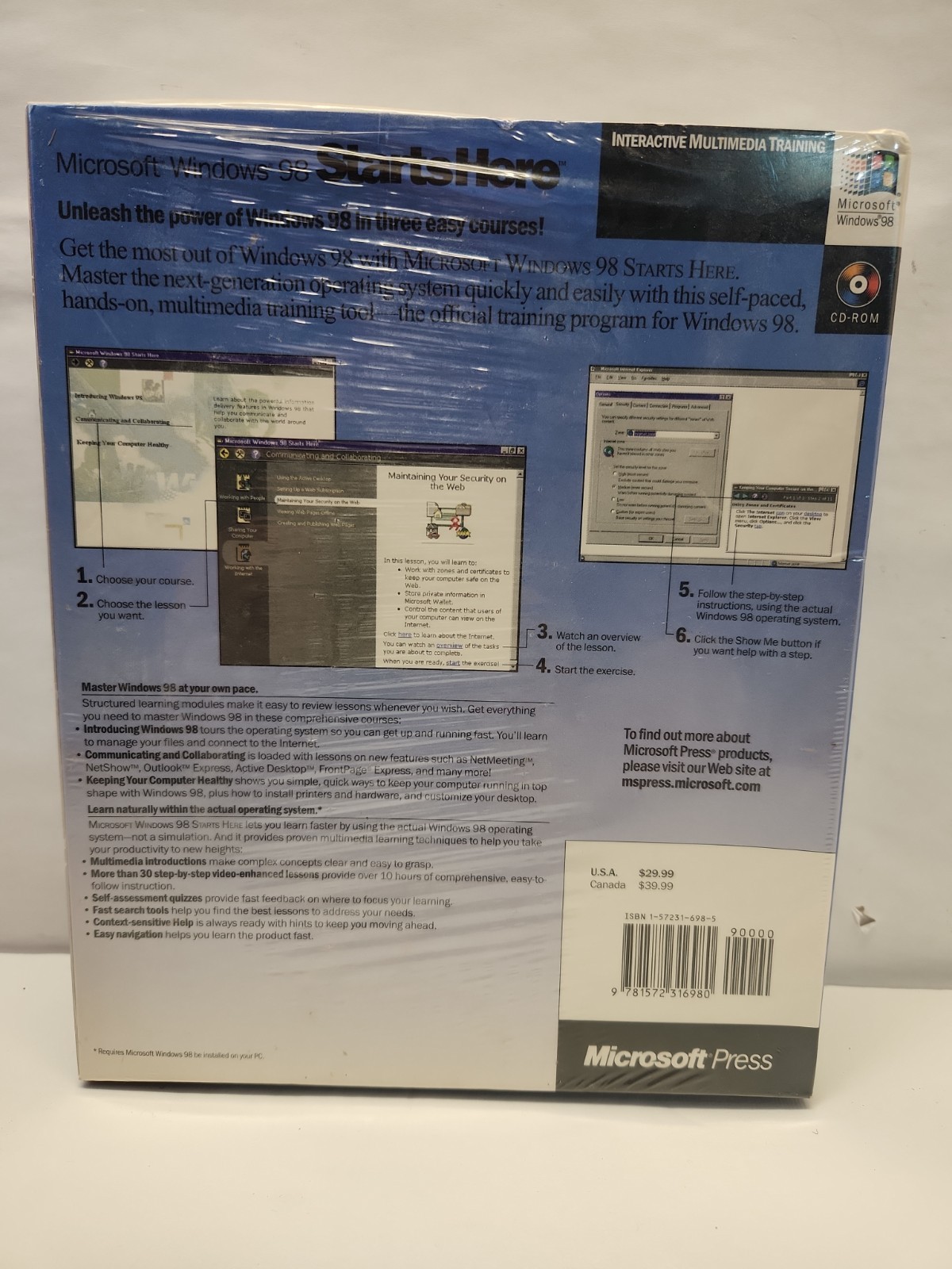 Vintage – Microsoft Windows 98 Starts Here
