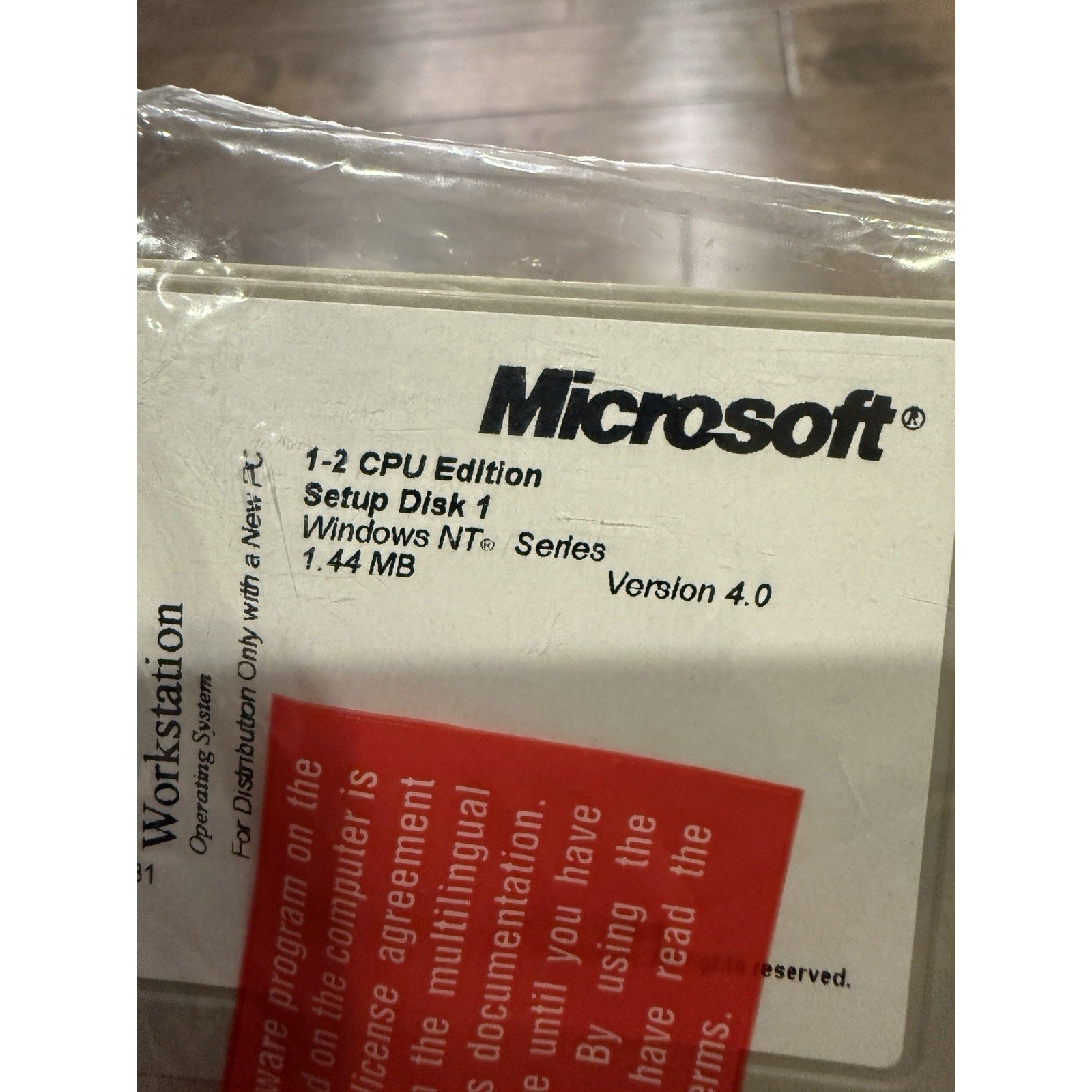 Vinrage 90s Microsoft Windows NT Workstation 4.0 Setup Disk 1-3 NEW Sealed
