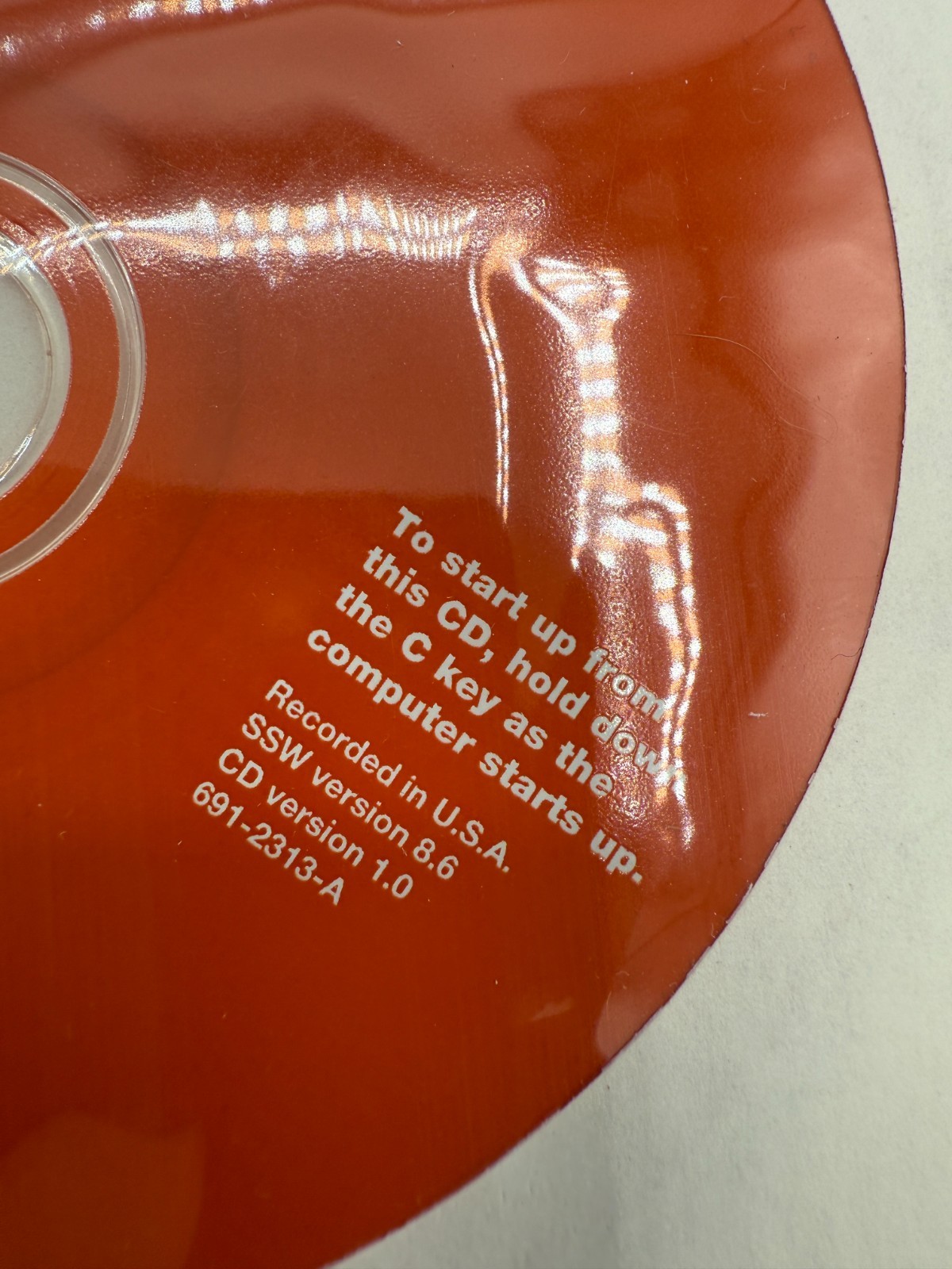 Apple Software Install Restore CDs SSW Version 8.6 from iMac G3 Tangerine Orange