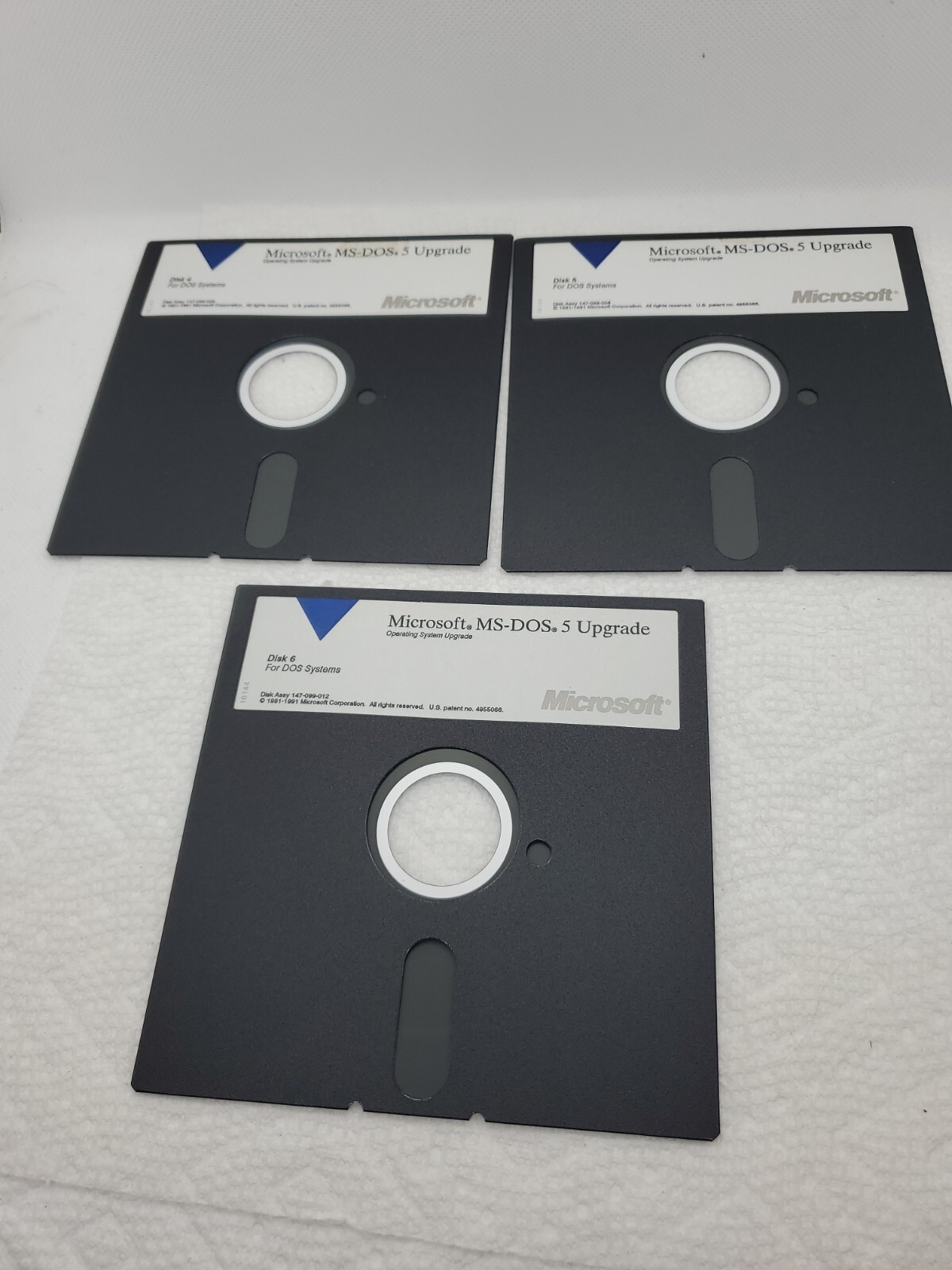 Microsoft MS-DOS 5 Upgrade (6) 5.25 Floppy Discs