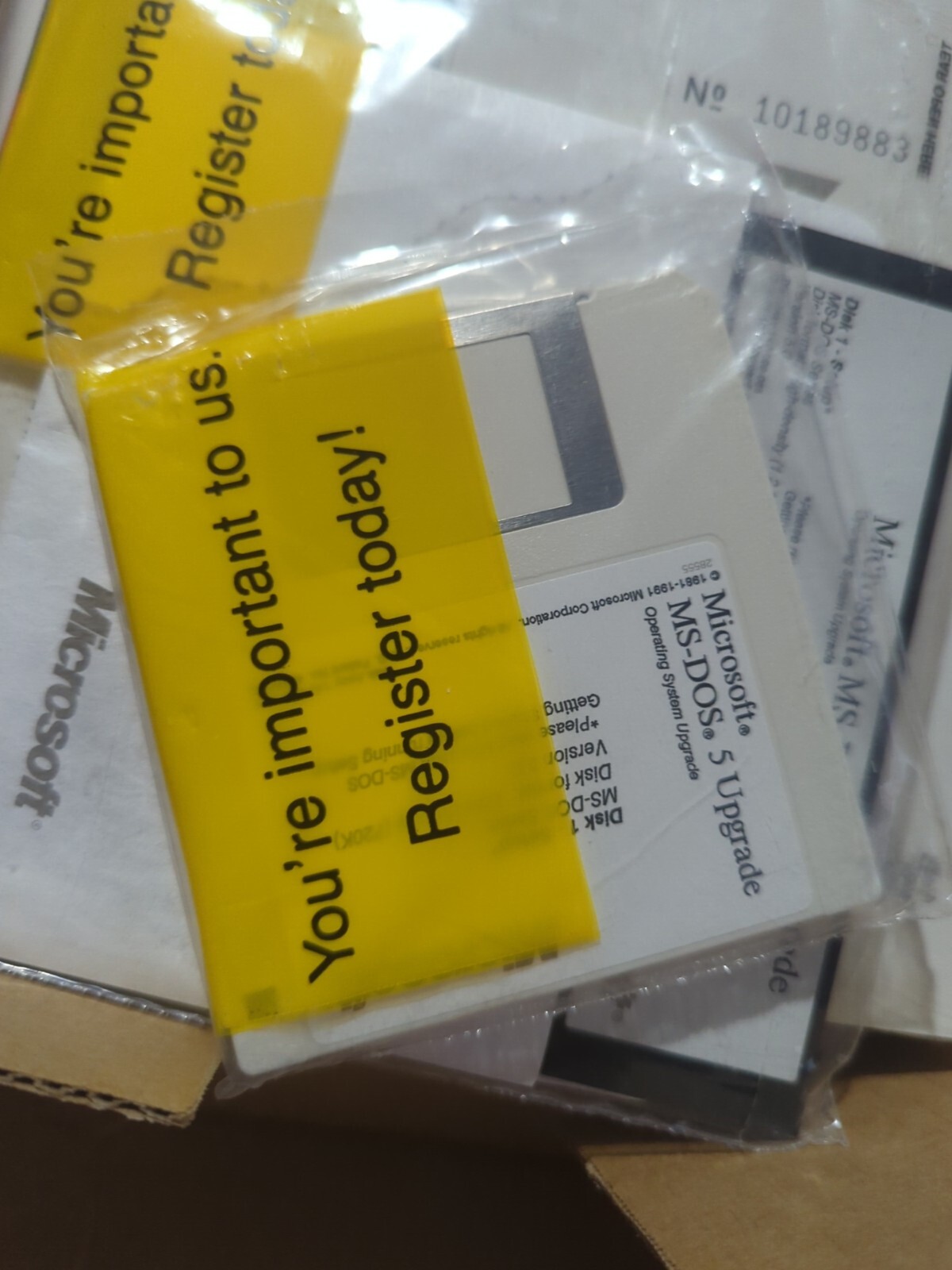 VINTAGE 10 Pack Academic MICROSOFT MS-DOS 5 UPGRADE 5.25″ FLOPPY New