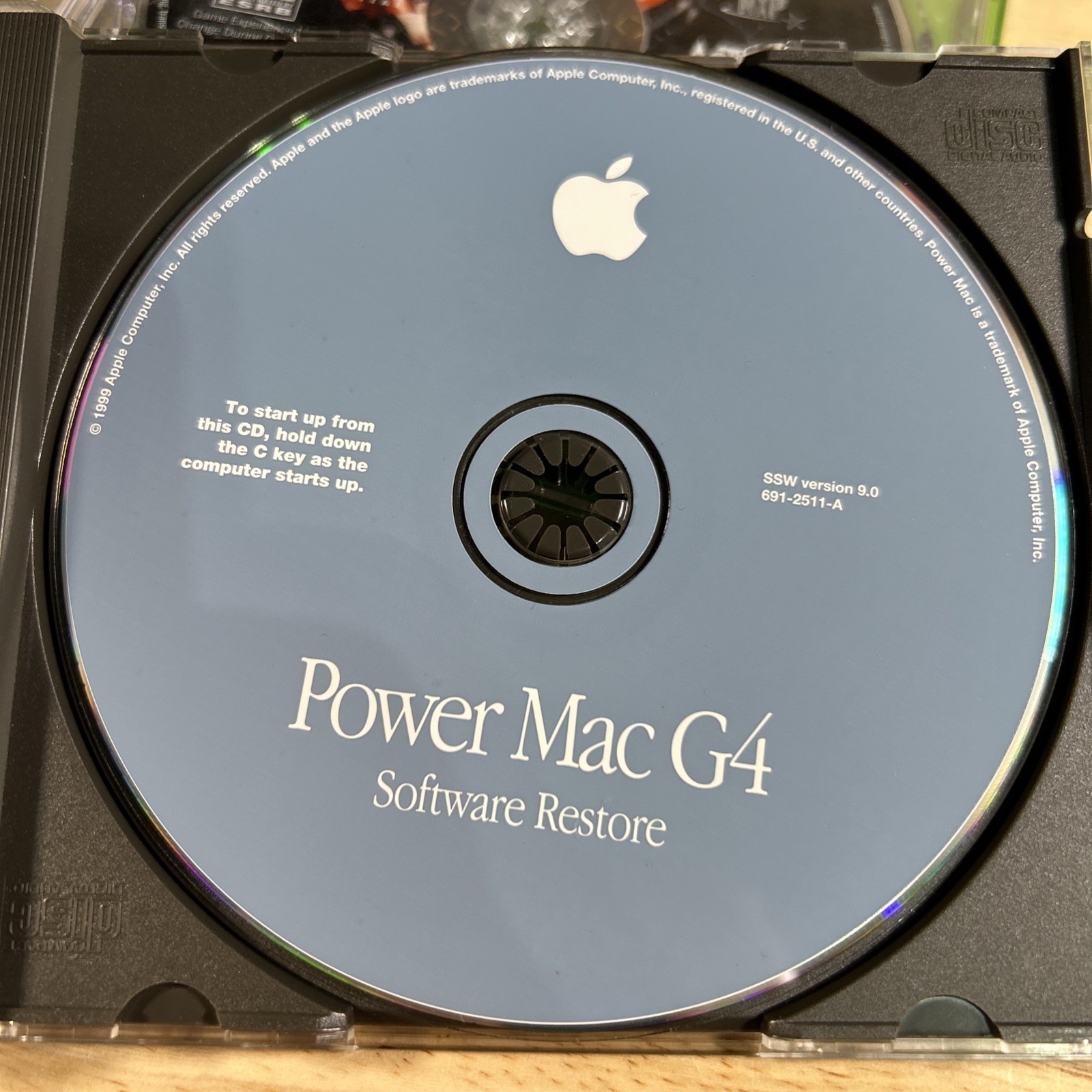 Vintage Apple Power Mac G4 Restore Software CDs Mac OS 9.0 691-2511-a