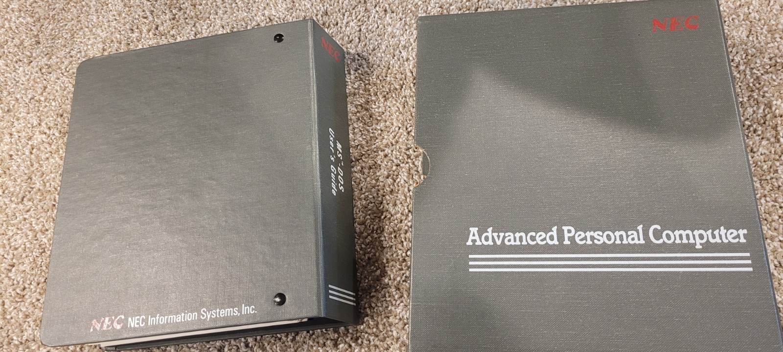 1988 MS-DOS 3.3 User Guide 1st Printing NEC Advanced Personal Comp Floppy Disks