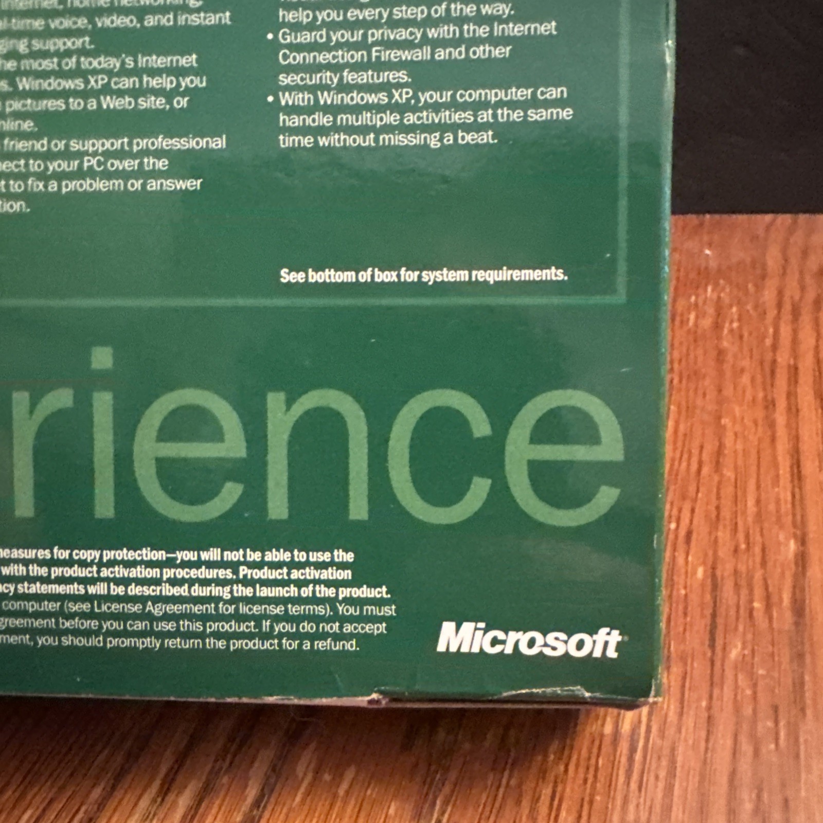 Vintage 2002 Microsoft Windows XP Home Edition Upgrade CD SP1 Retail Box USA