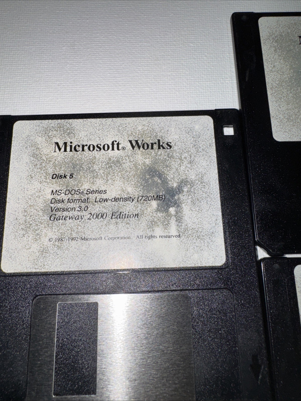 Microsoft Works Version 3.0• 3.5″ Floppy Vintage 2000/ 5 Disks