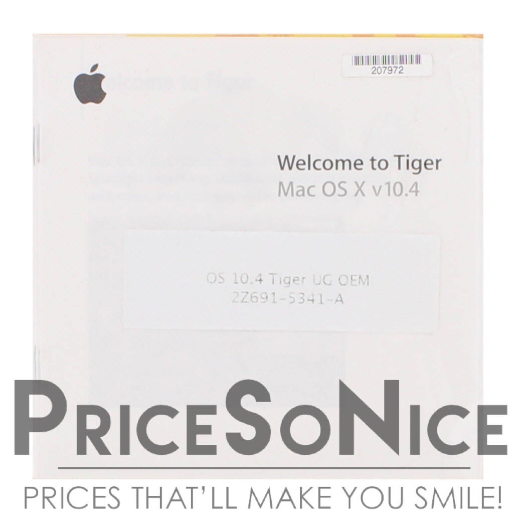 Mac OS X 10.4 Tiger Operating System Upgrade from 10.3, OEM CPU Drop In Kit. App