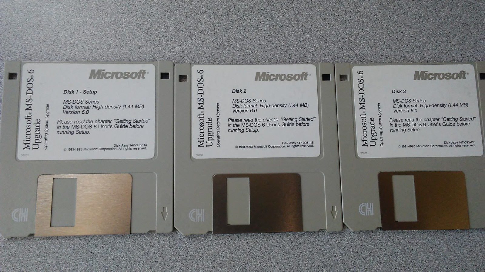 Microsoft MS-DOS 6 Upgrade 3.5″ Floppy Disks