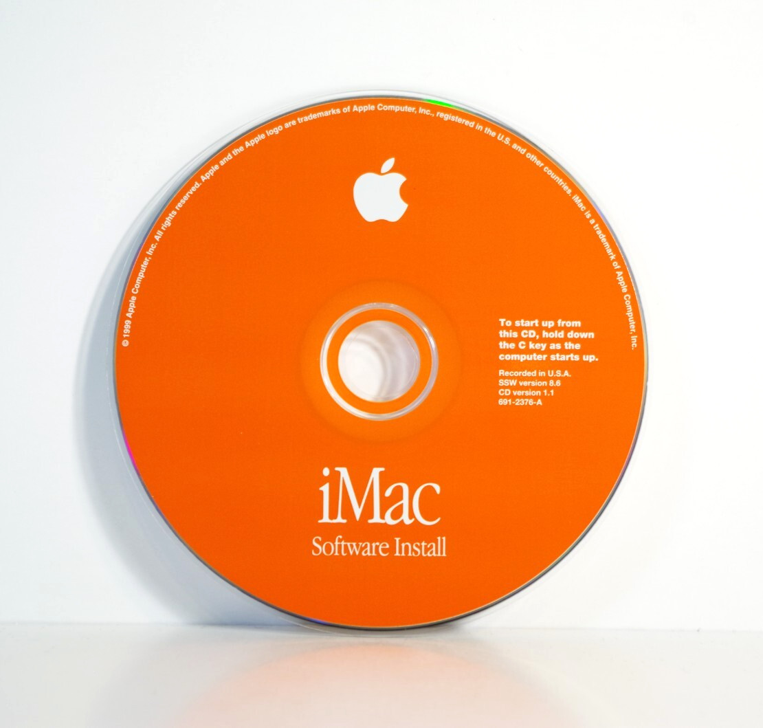 1999 Mac Macintosh iMac Software Install OS 8 8.6 (691-2376-A) – Tested