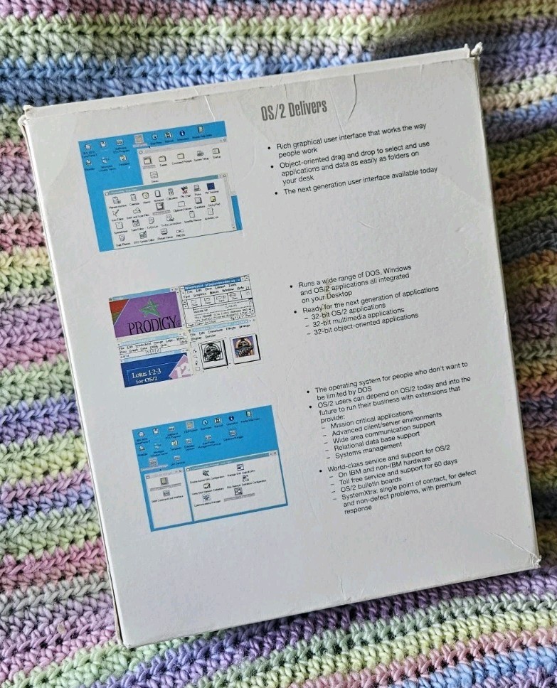 Vintage IBM OS/2 2.0 Full Version 3.5″ in Original Box