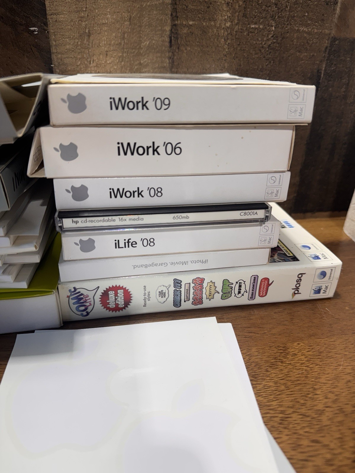 Vintage Apple Mac Software Lot iWork iLife AppleWorks OS X Restore DVD CDs