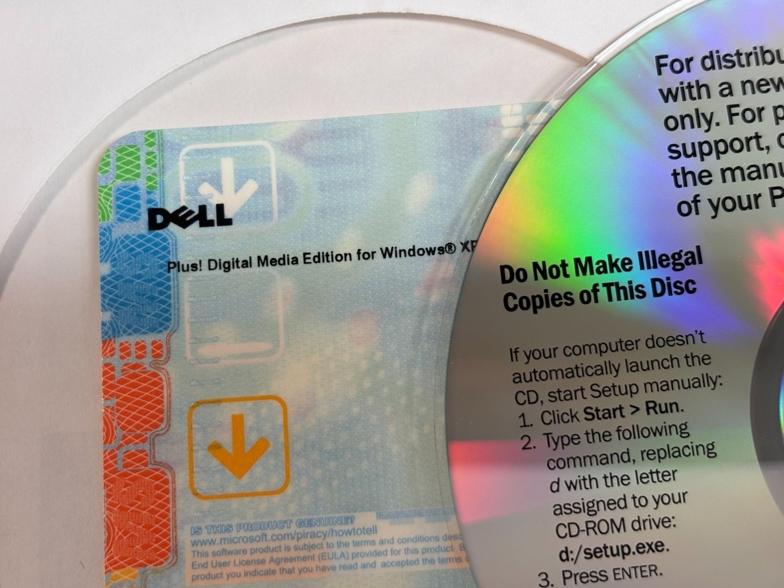 Microsoft Plus! Digital Media Edition CD For Windows XP W/ Product Key