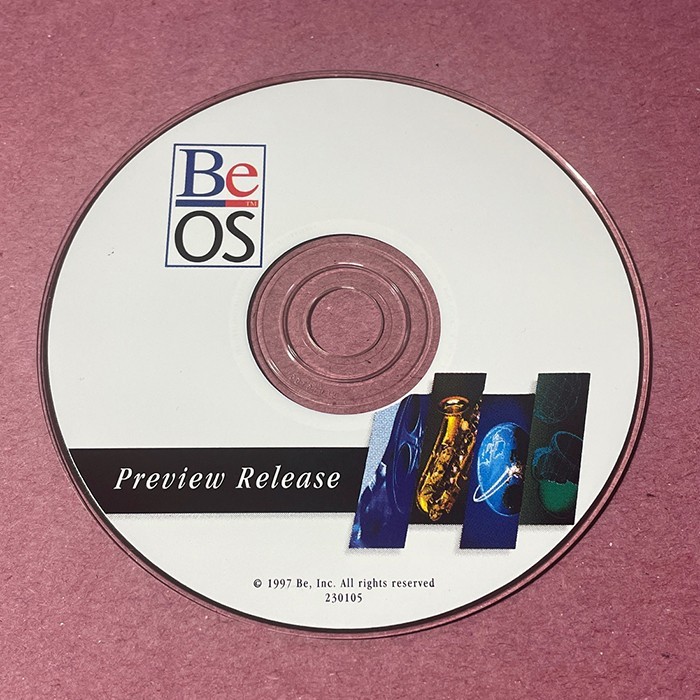 BeOS Preview Release (Apple Mac, 1997) Vintage CD