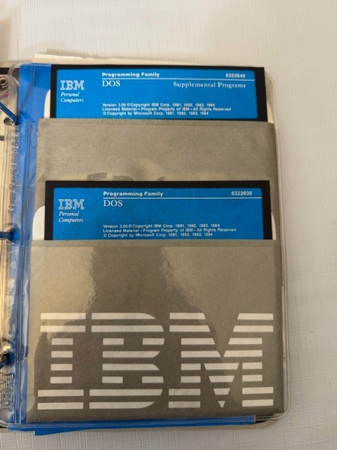 IBM PC DOS 3.0 Disk Operating System Complete Binder Manual Disks 1984 Vintage