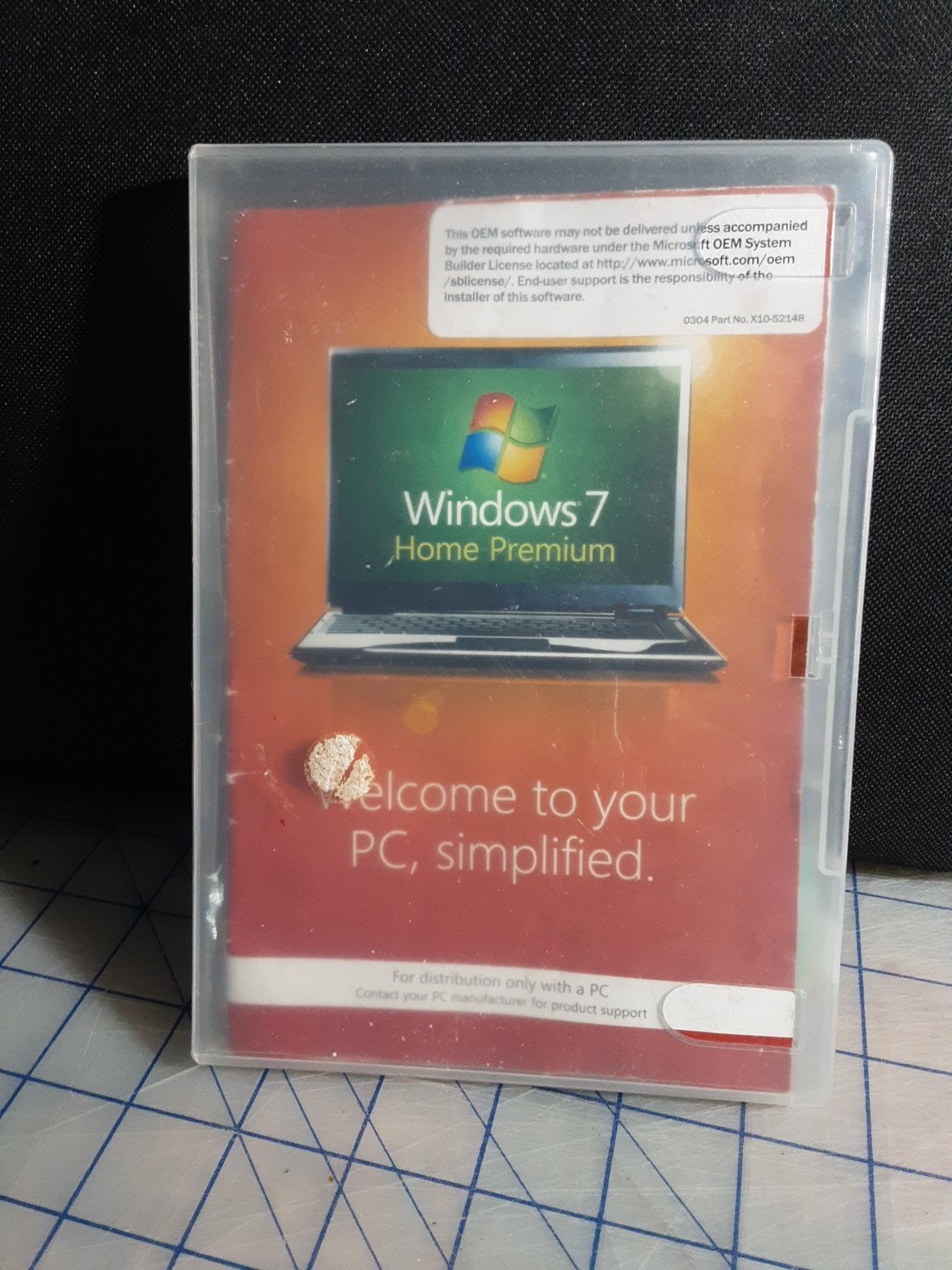 Microsoft Windows 7 Home Premium 64-Bit Software W/Product Key