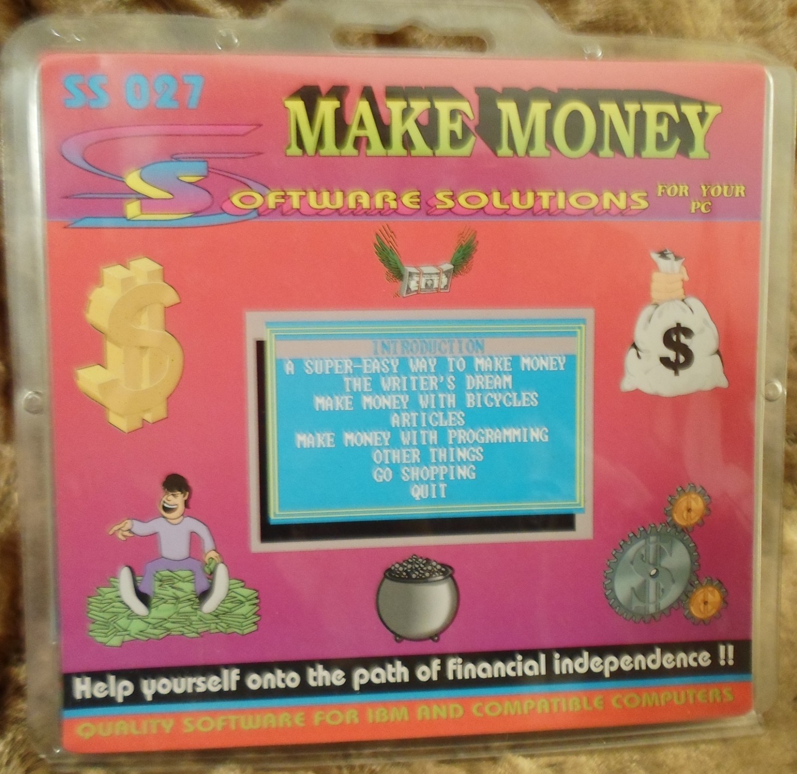 Vintage NEW 4 DOS Tutor Resume Master Make Money Mortgages Loans 5.25″ Floppy