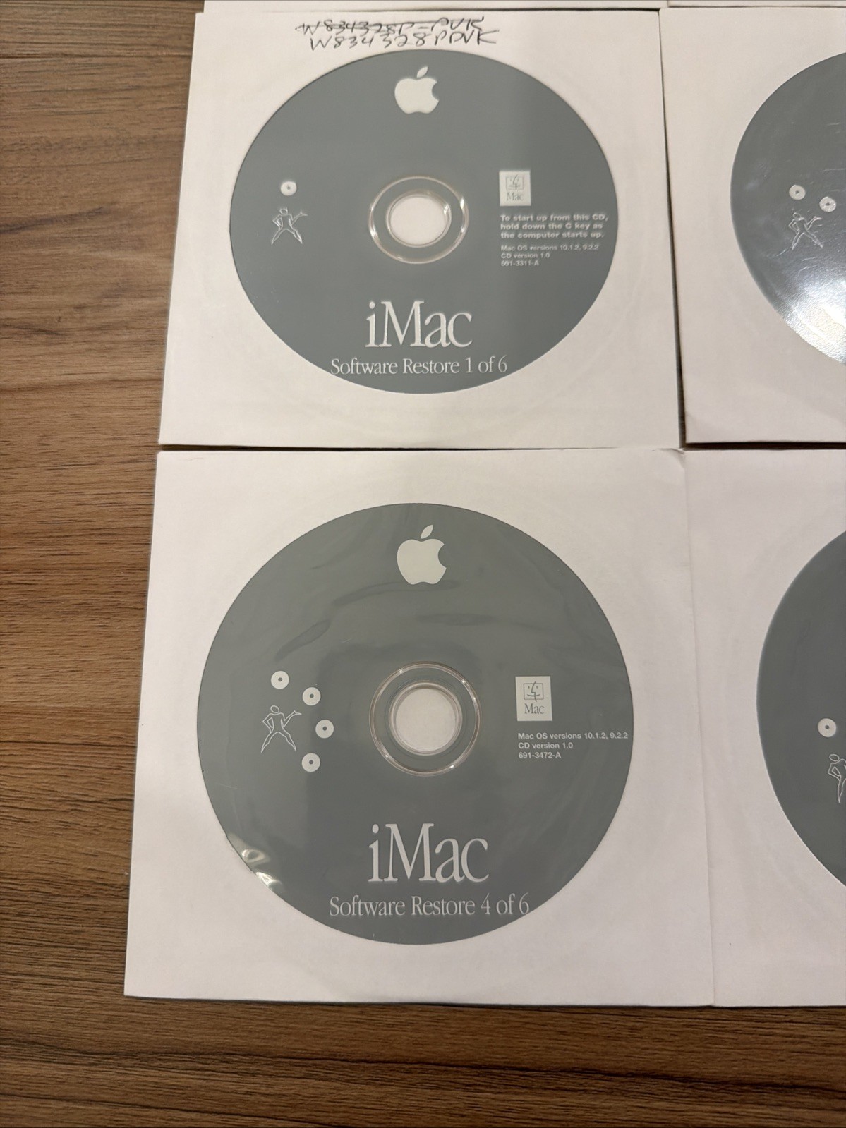 Apple iMac OS X Install Disks 10.1.2 + Applications + iMac Software Restore