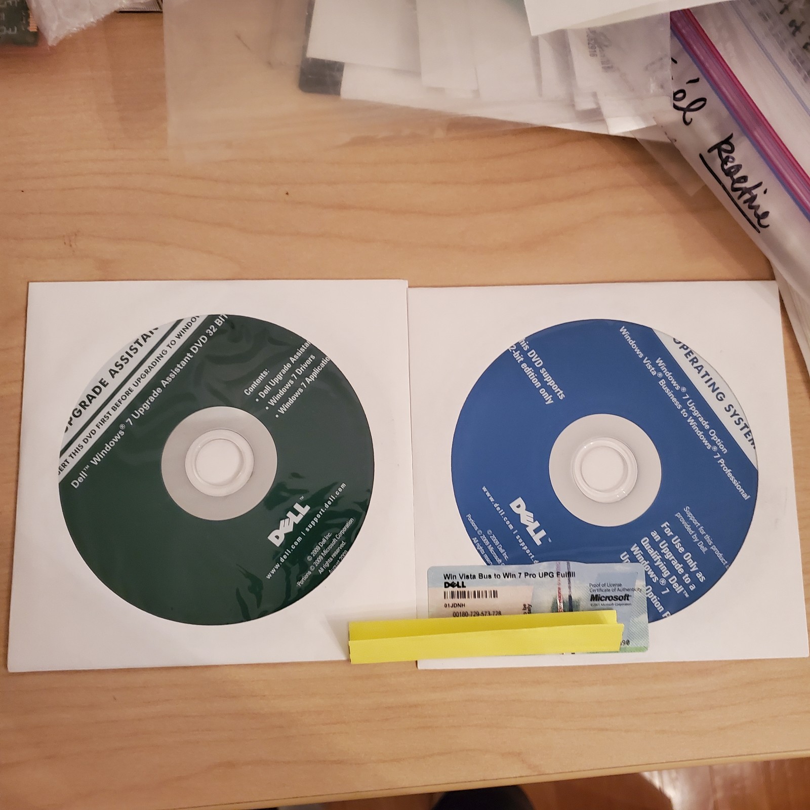 Dell Windows 7 Upgrade Vista Business to Windows 7 Pro /w Upgrade Assistant DVD