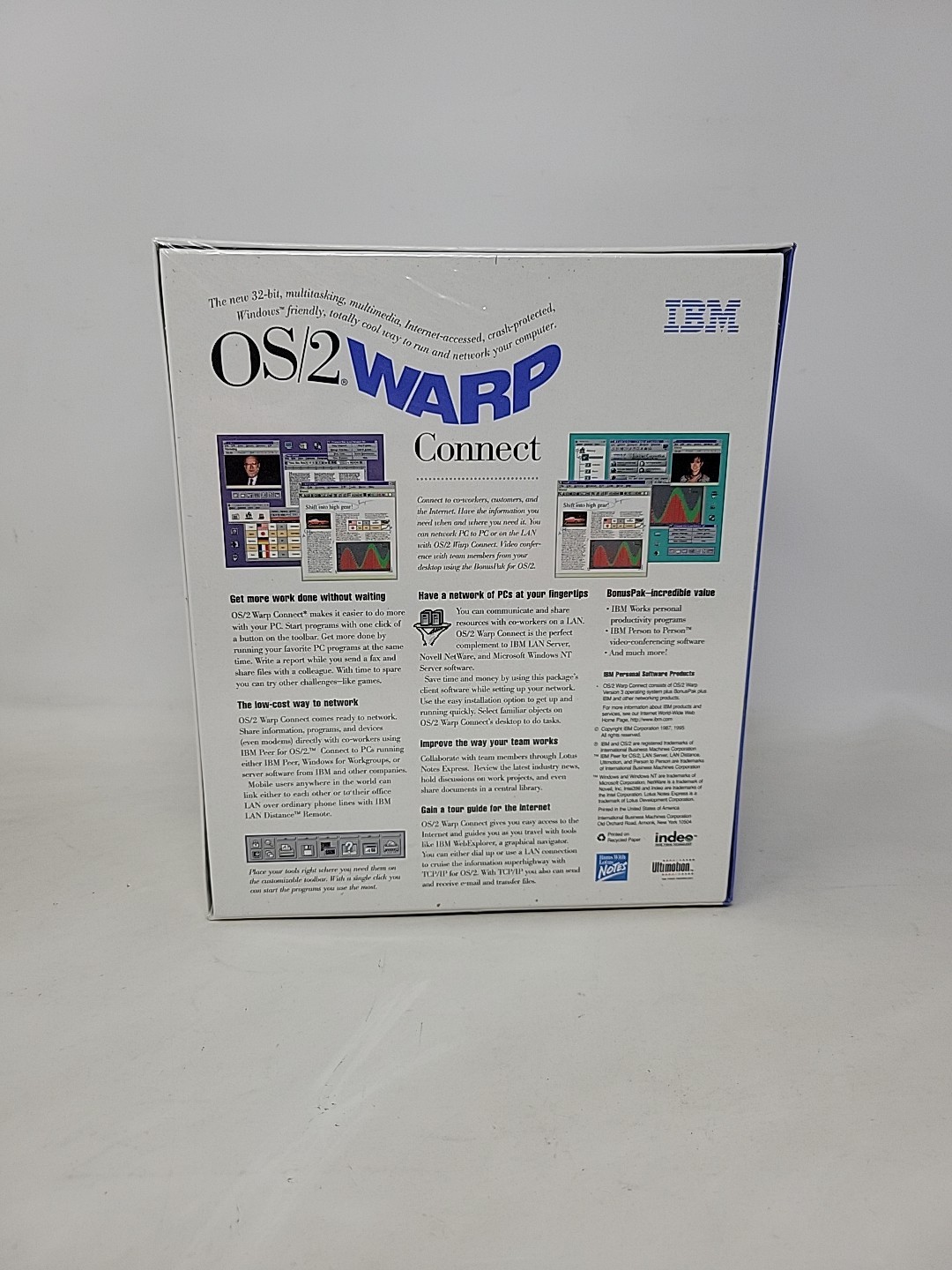 *NEW SEALED* IBM OS/2 Warp Connect Version 3 CD-Rom Vintage Computer Software