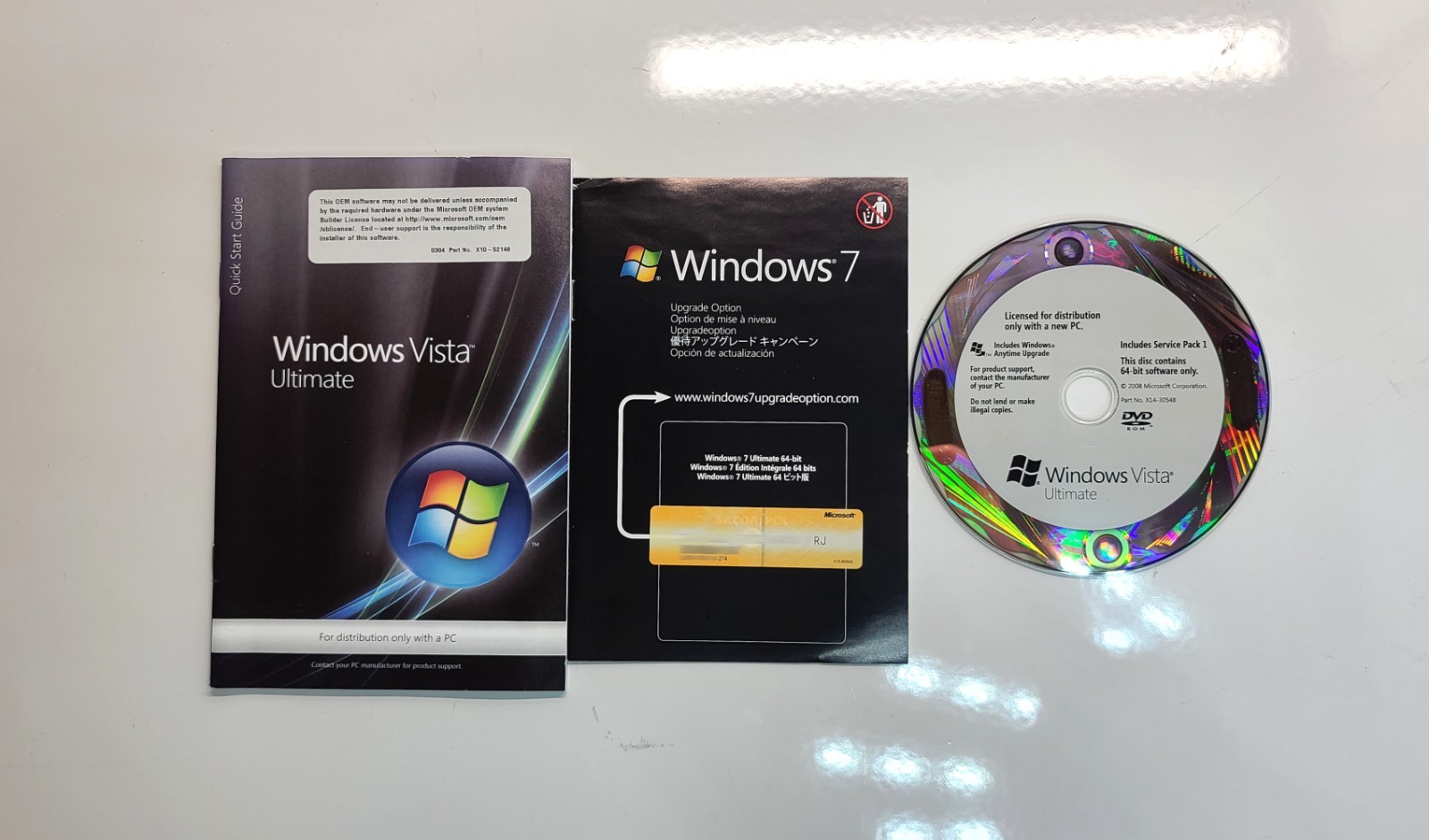 Microsoft Windows Vista Ultimate SP1 64-bit OEM Software Sealed
