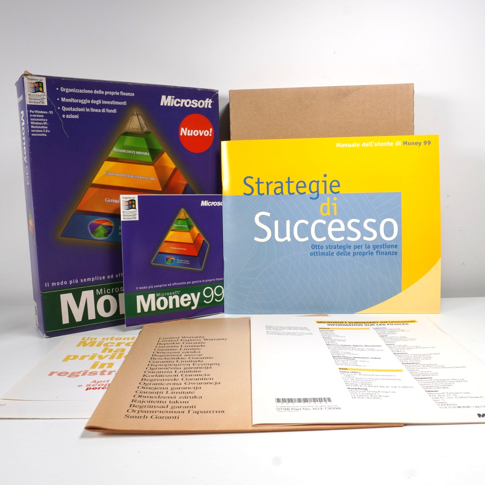 Microsoft Money 99 Windows CD-ROM – For Windows 95 / NT – Complete Box