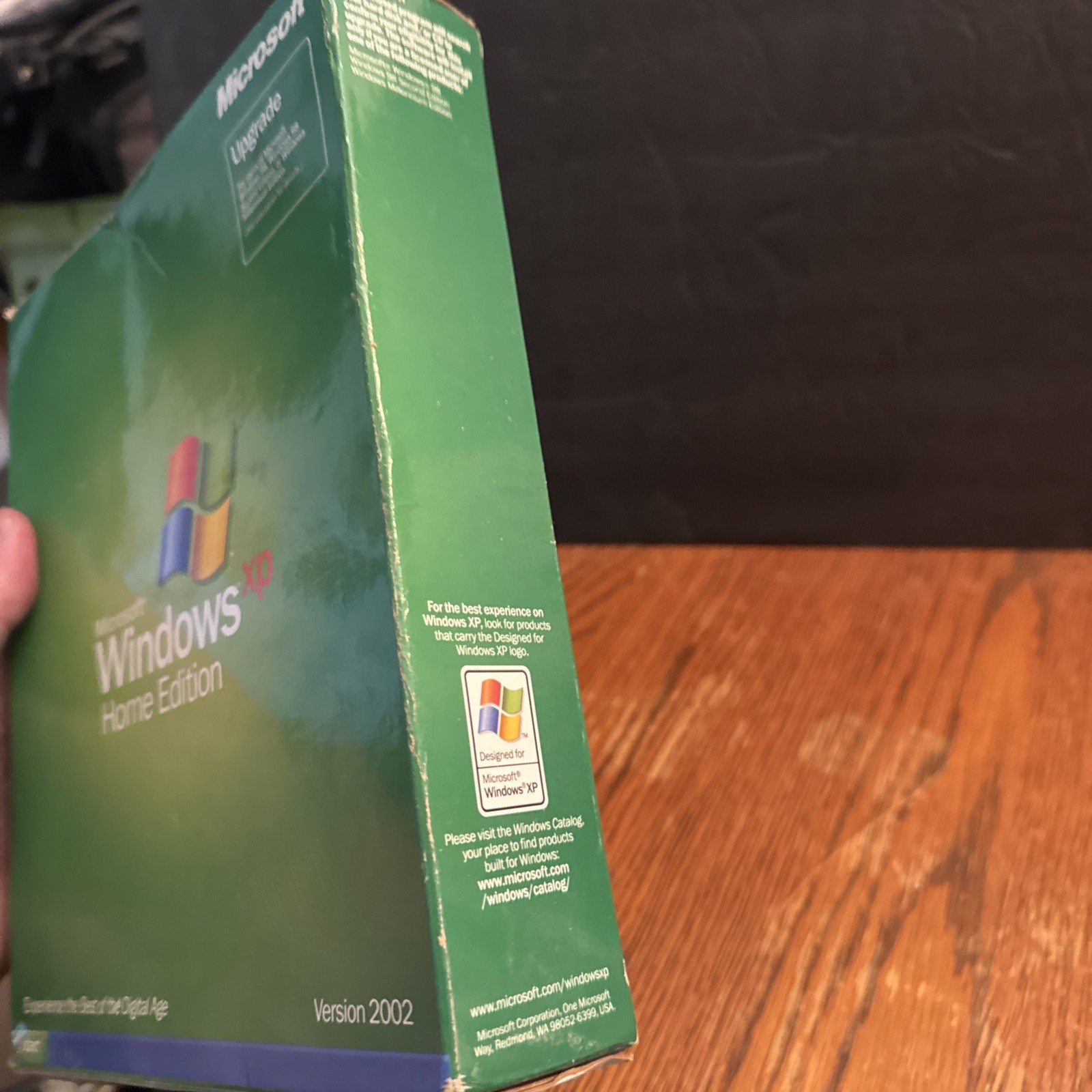 Vintage 2002 Microsoft Windows XP Home Edition Upgrade CD SP1 Retail Box USA