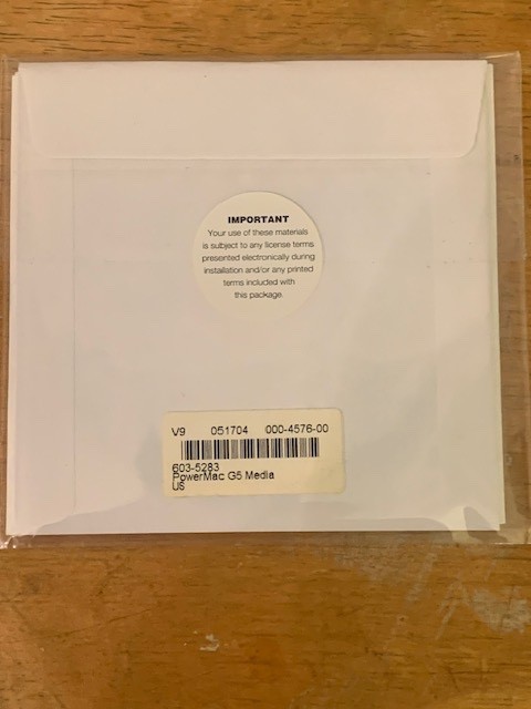 New, Apple Mac OS X 10.3.3 Panther Power Mac G5 (2004)