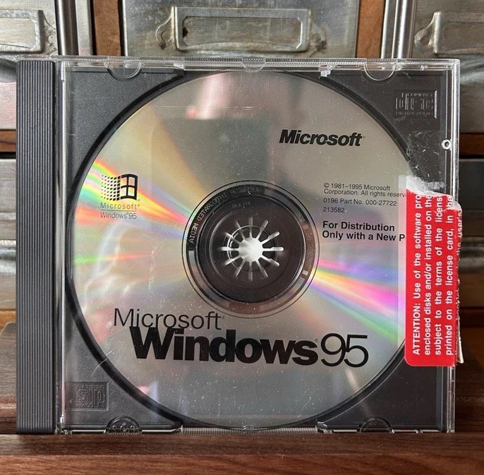 Microsoft Windows 95 OEM CD English Operating System