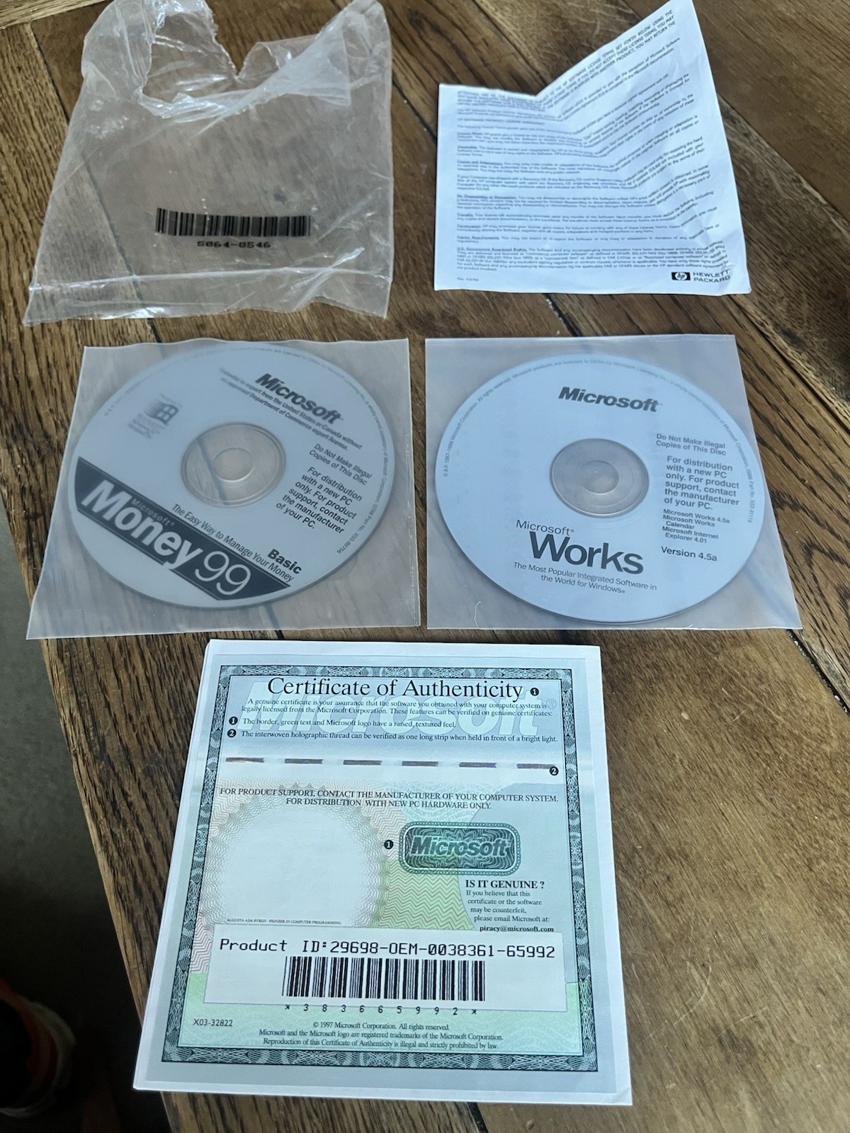 Vintage Microsoft Money 99 Basic & Microsoft Works 4.5a | CDs Included w/ New PC