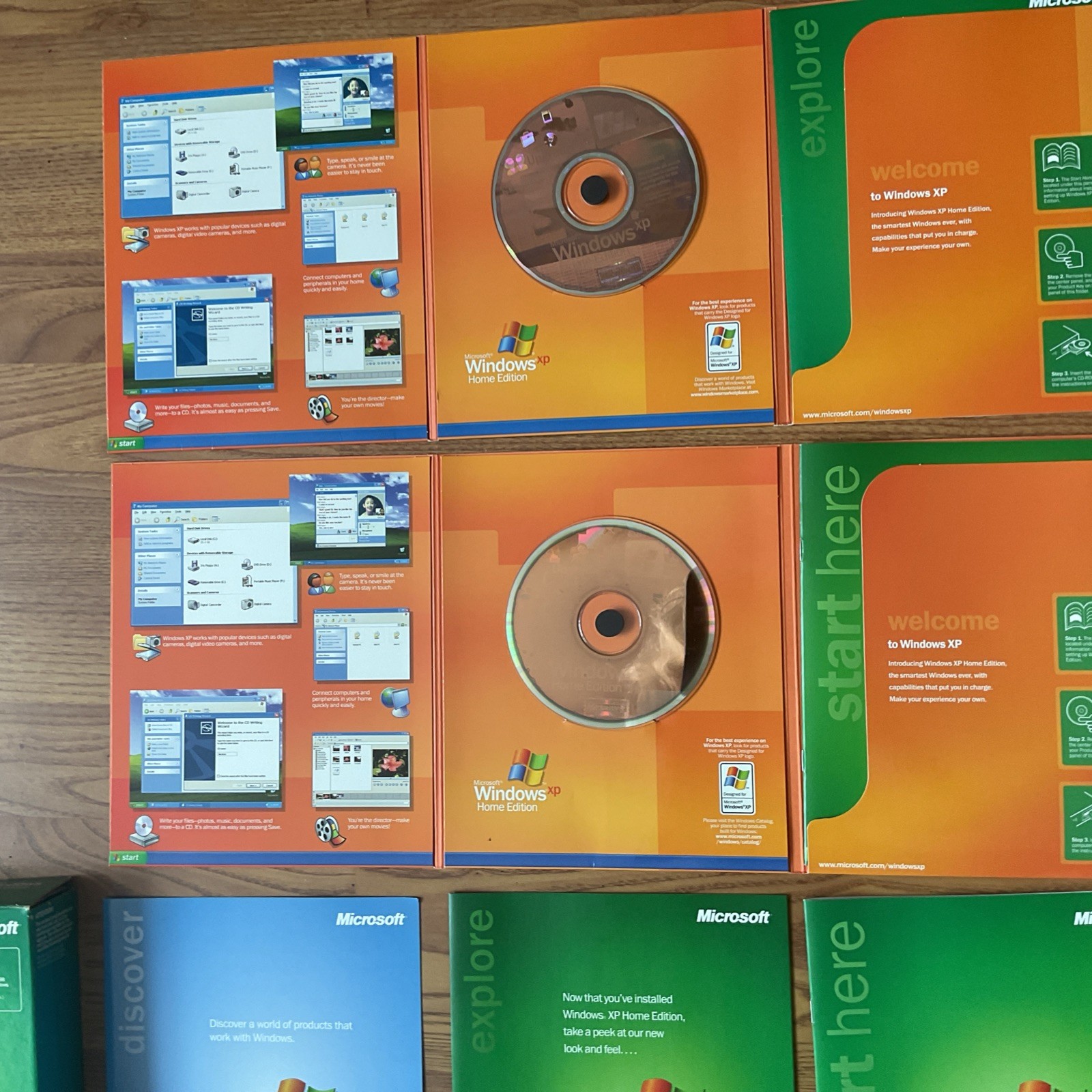 Microsoft Windows XP Home Edition – Upgrade Booklets 2 Disks W/ Keys