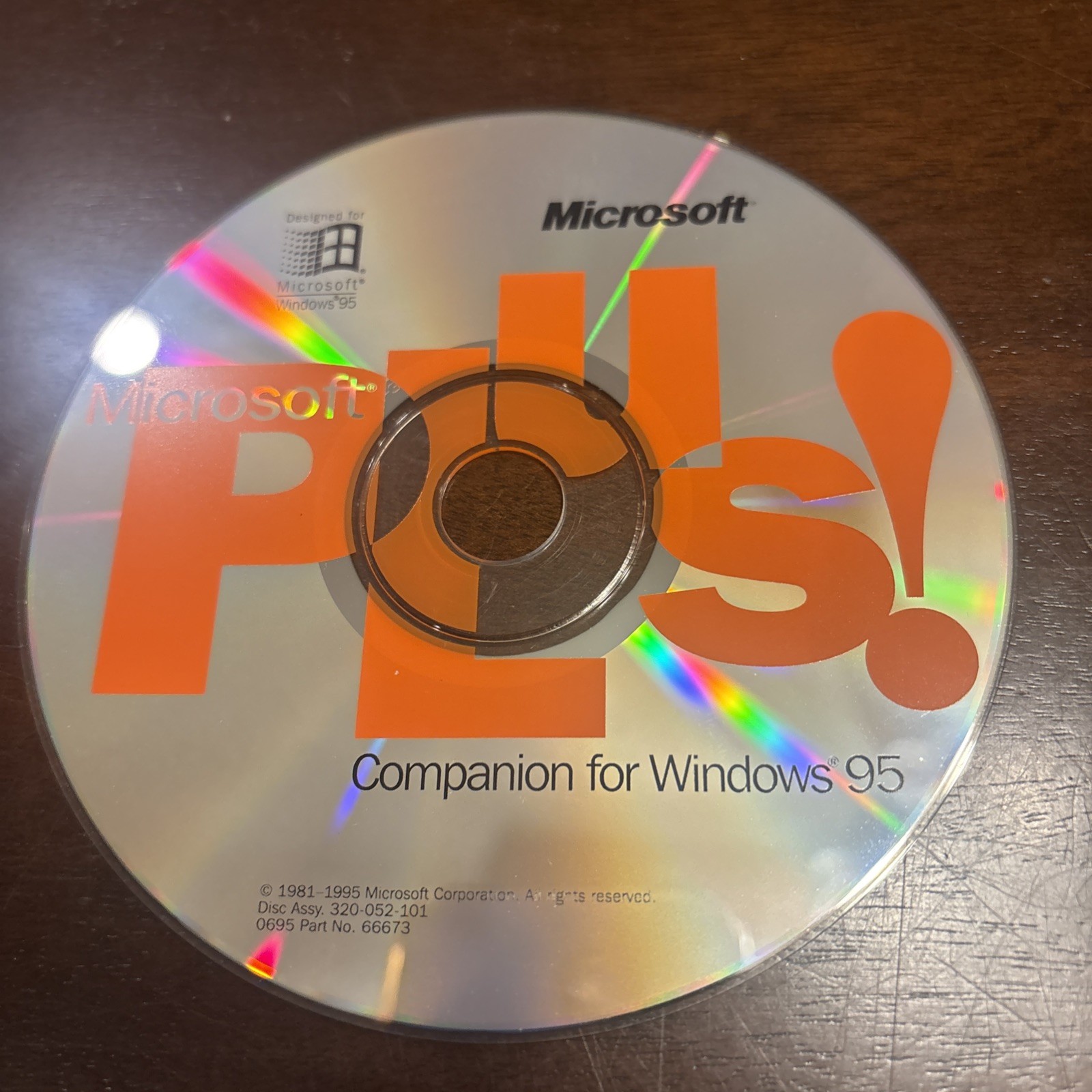 Microsoft Plus! Windows 95 Companion CD-ROM – Vintage 1995 Retro Software + Key