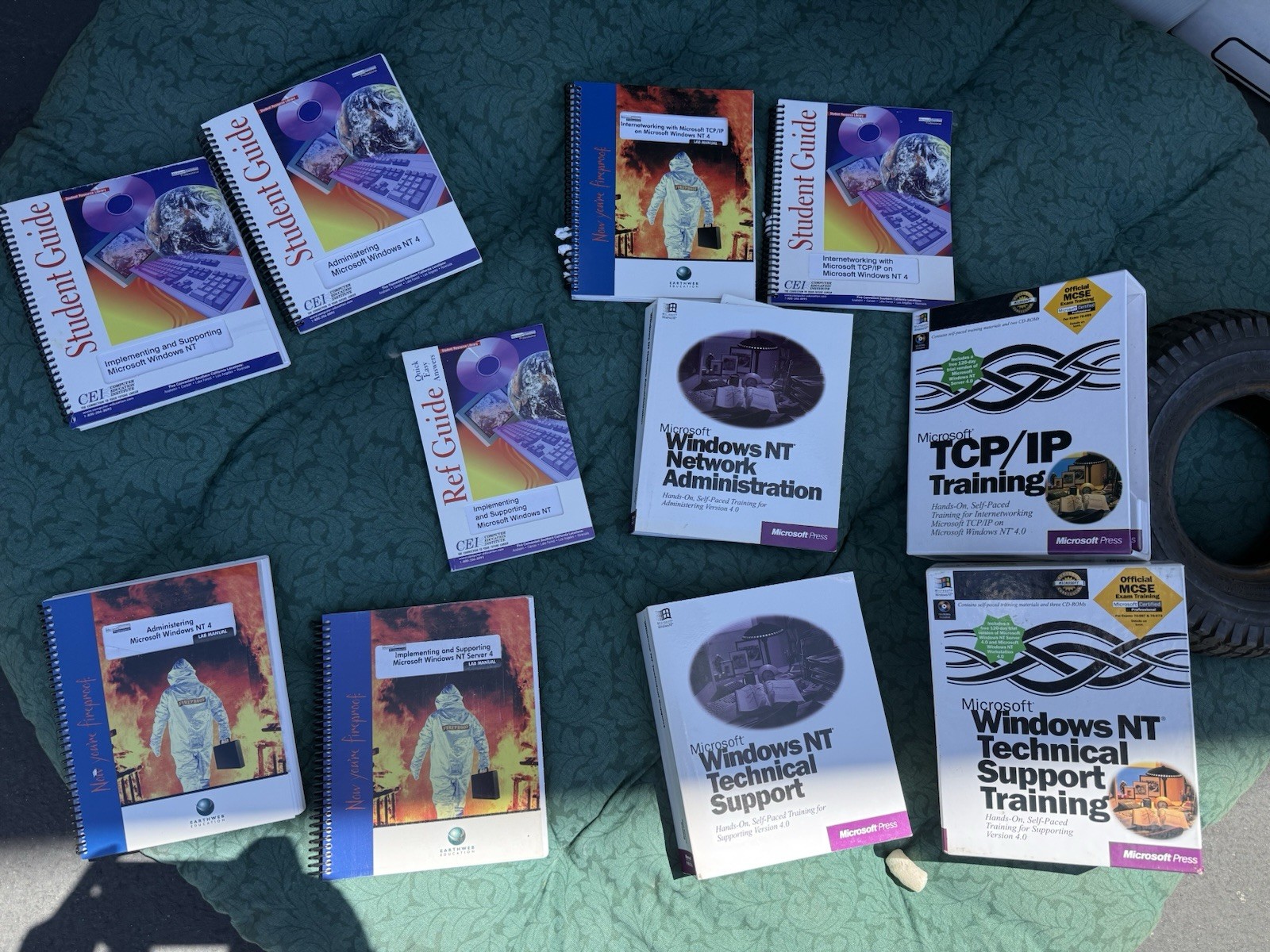 Microsoft Windows NT MCSE Training Book Lot New Vintage Set